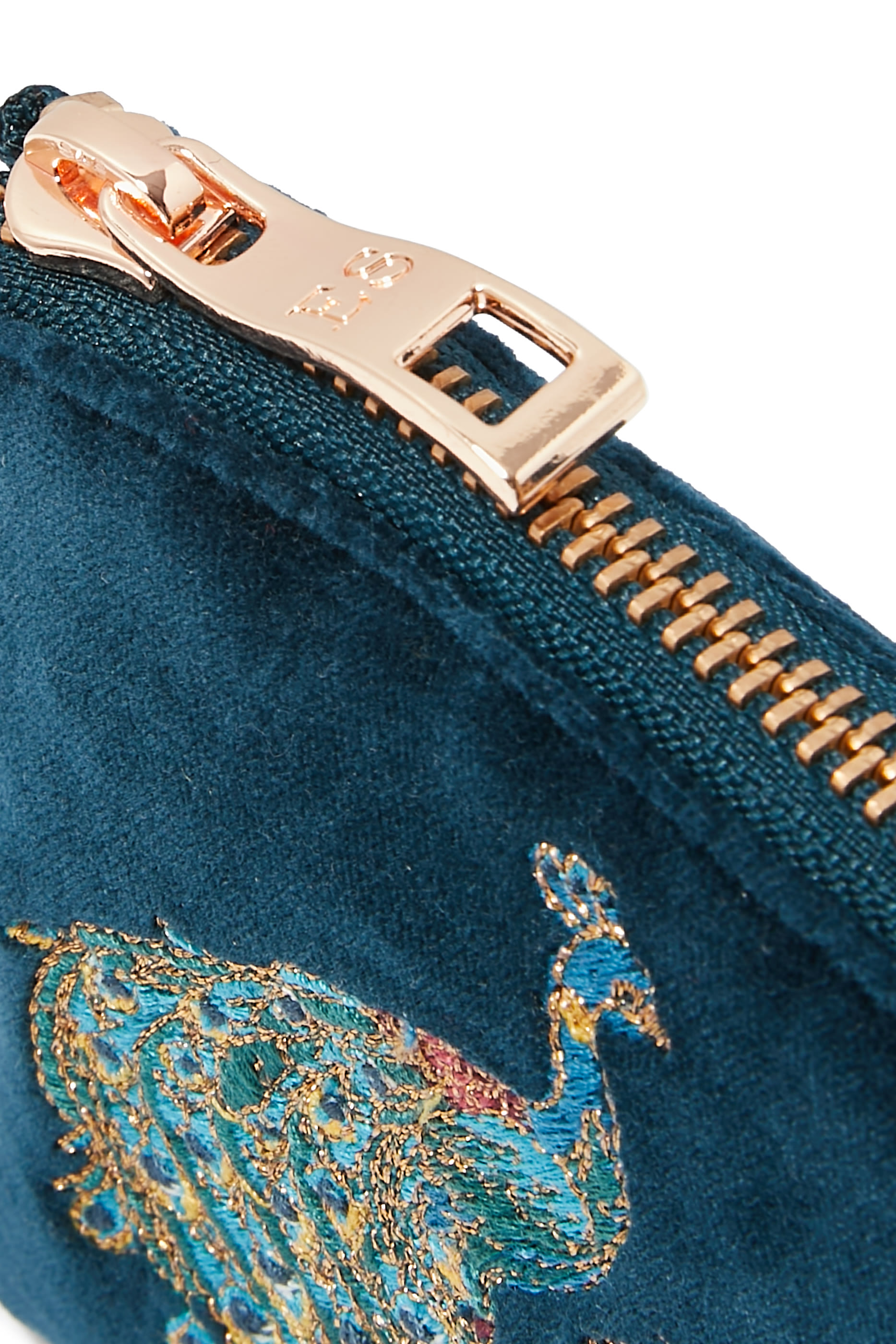 Peacock Floral Coin Purse