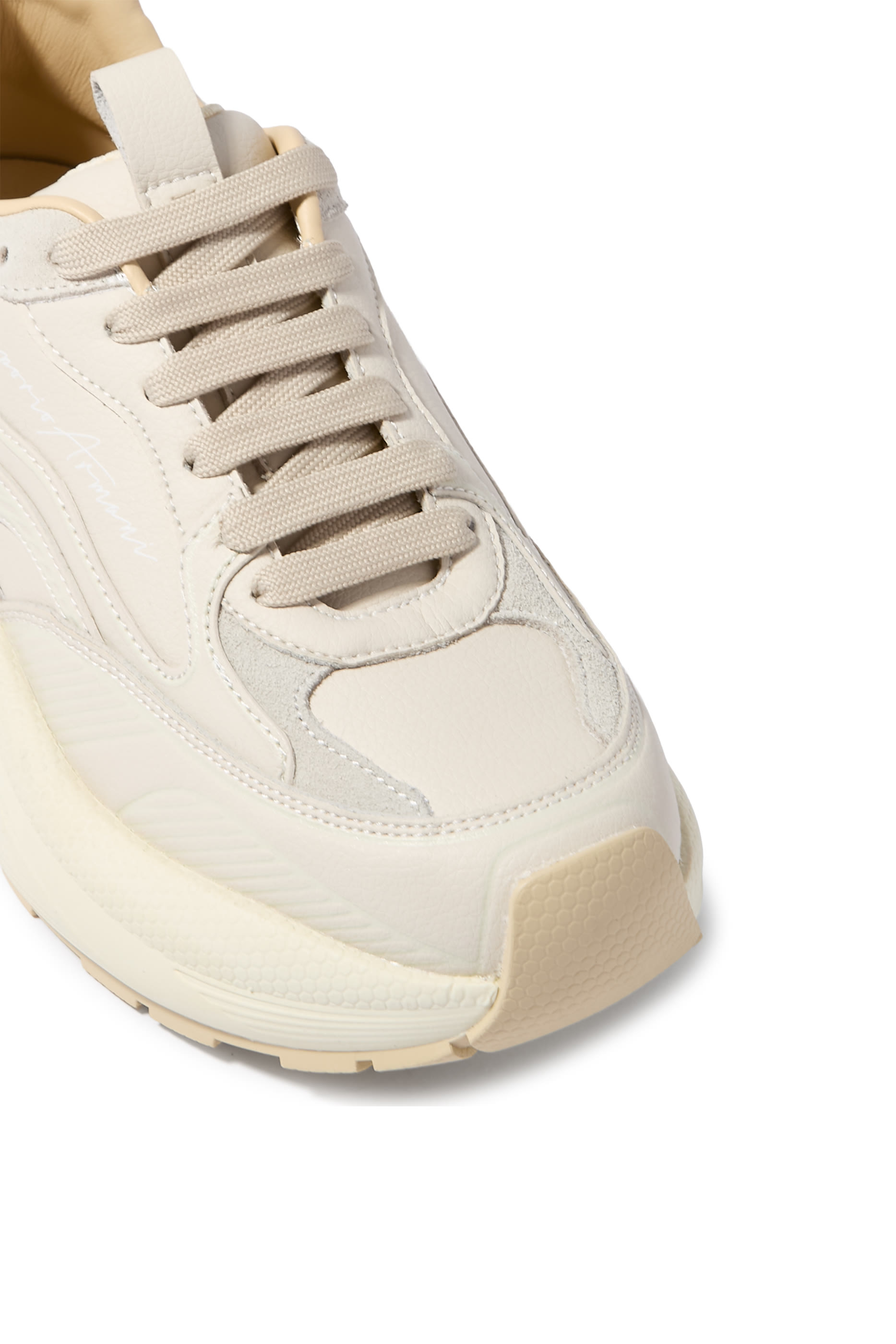 Signature Logo Leather Sneakers