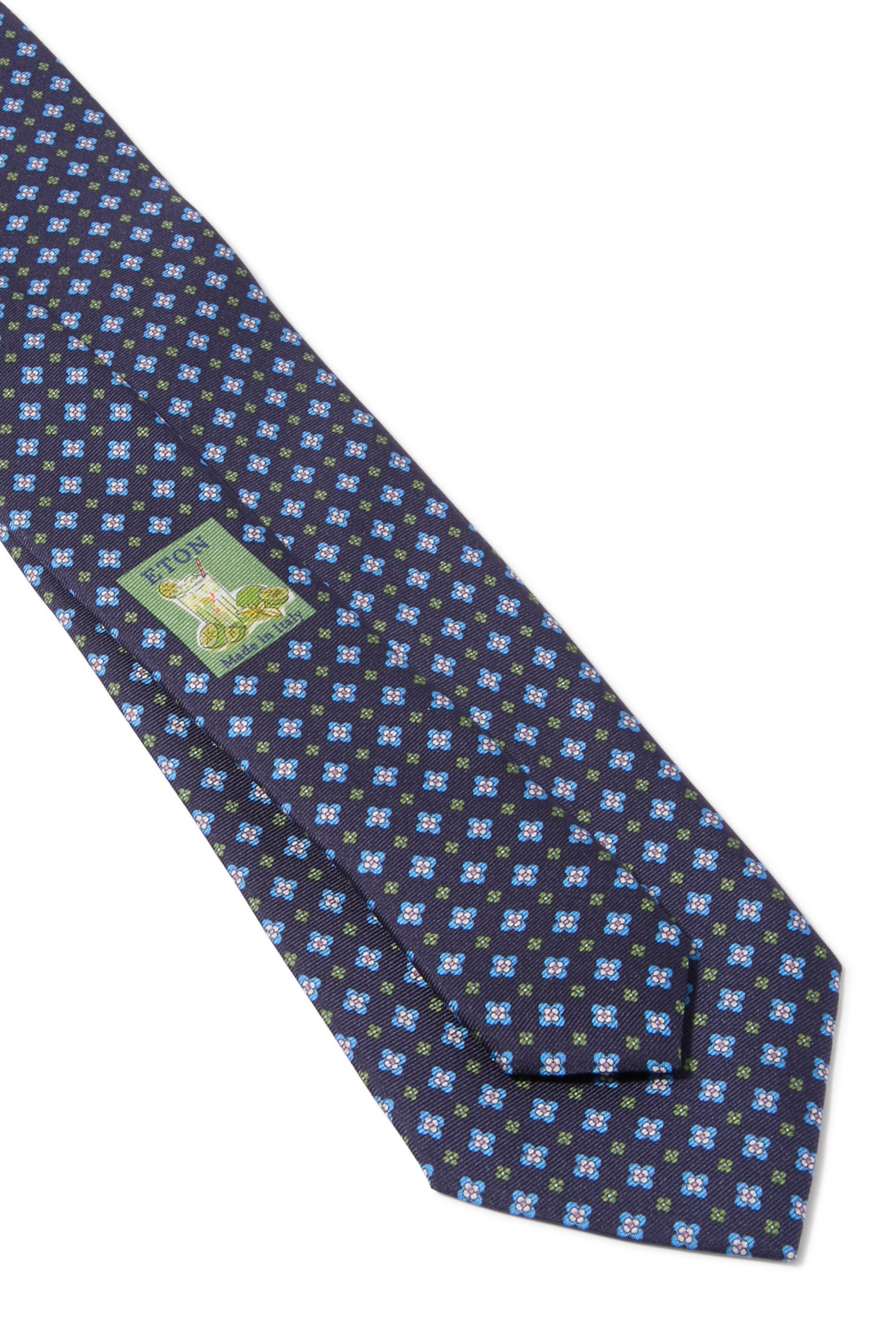 Floral Print Silk Tie