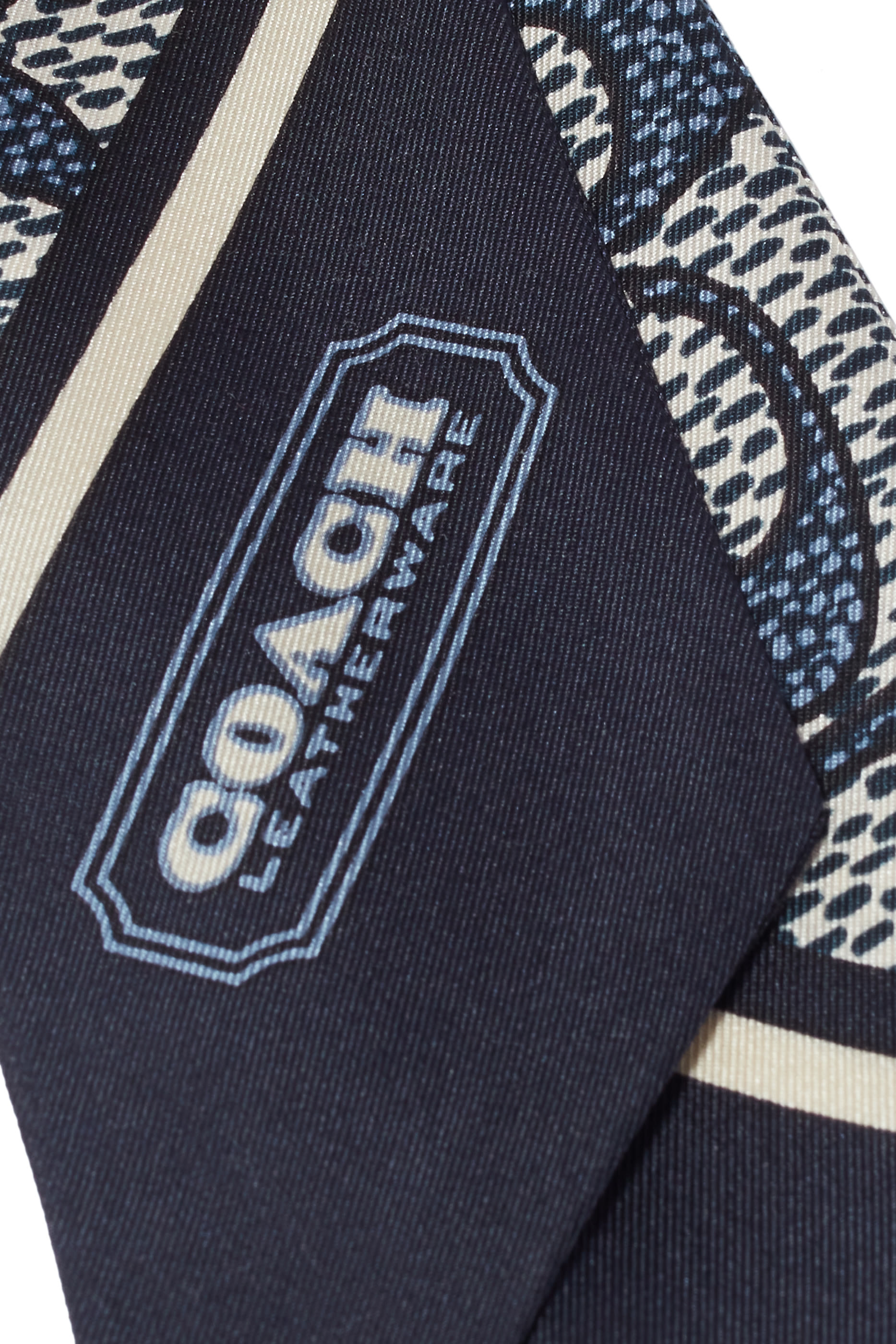 Vintage Signature Print Skinny Scarf