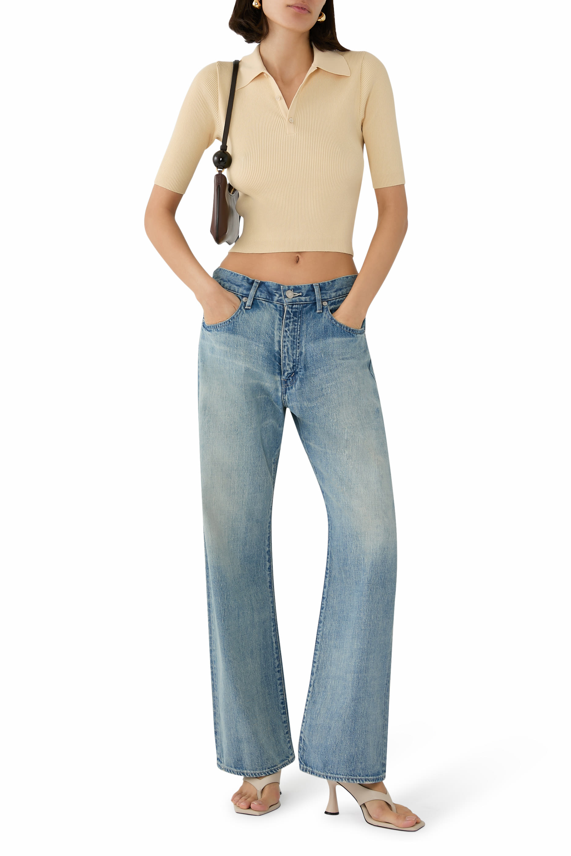 Selvedge Faded Light Denim Pants