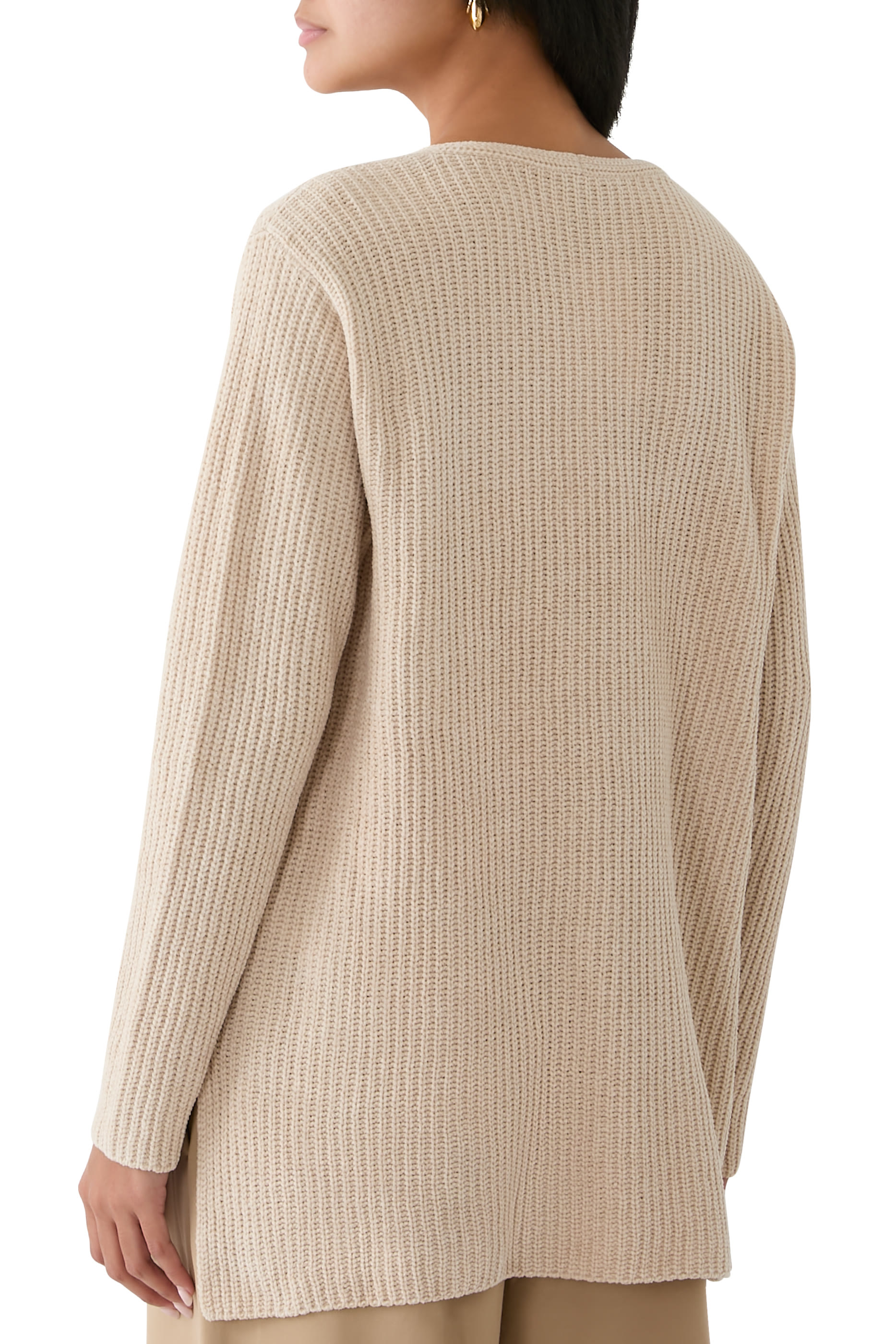 Organic Cotton Chenille V-Neck Top