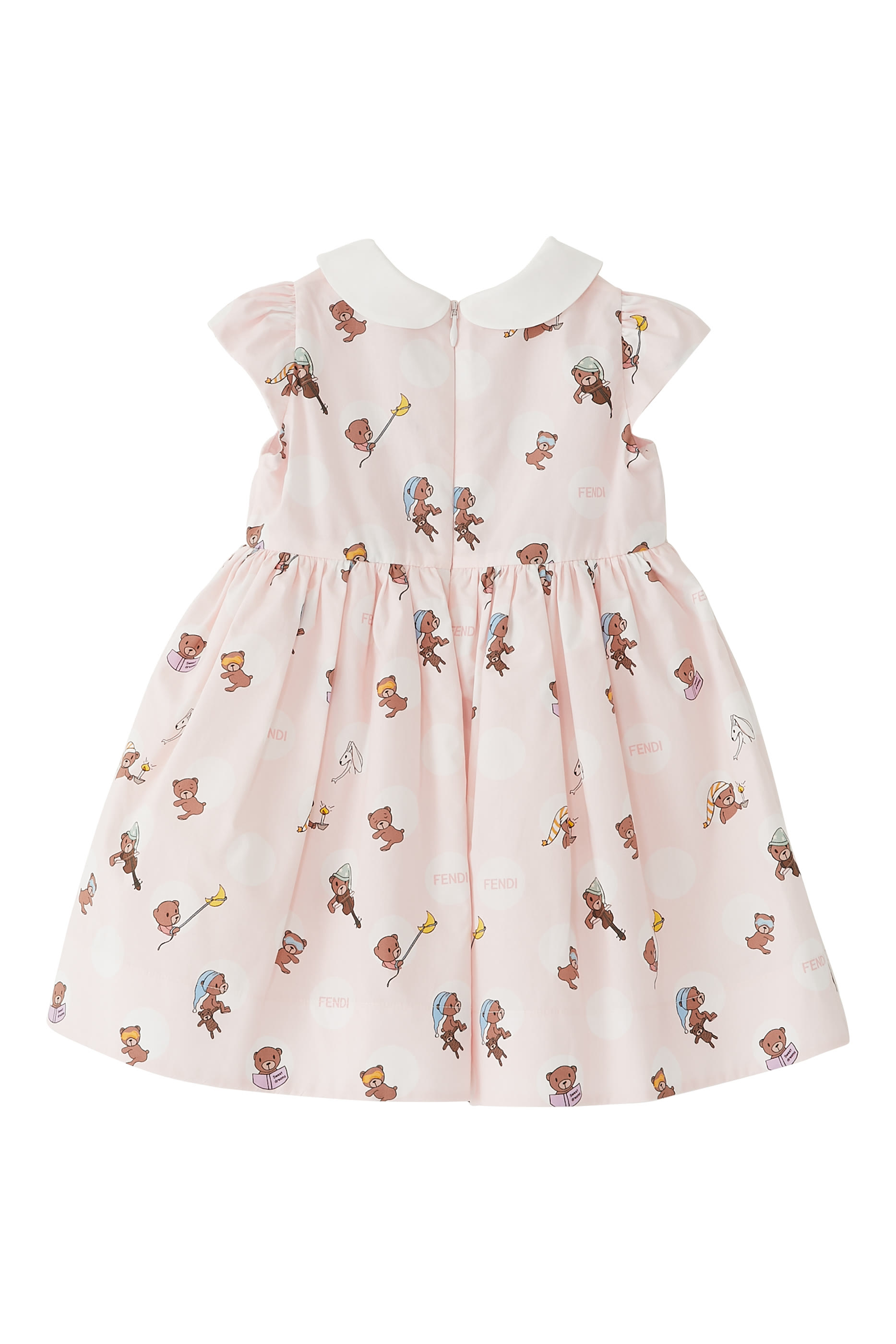 Kids Collared Dress & Bloomers, Set Of 2