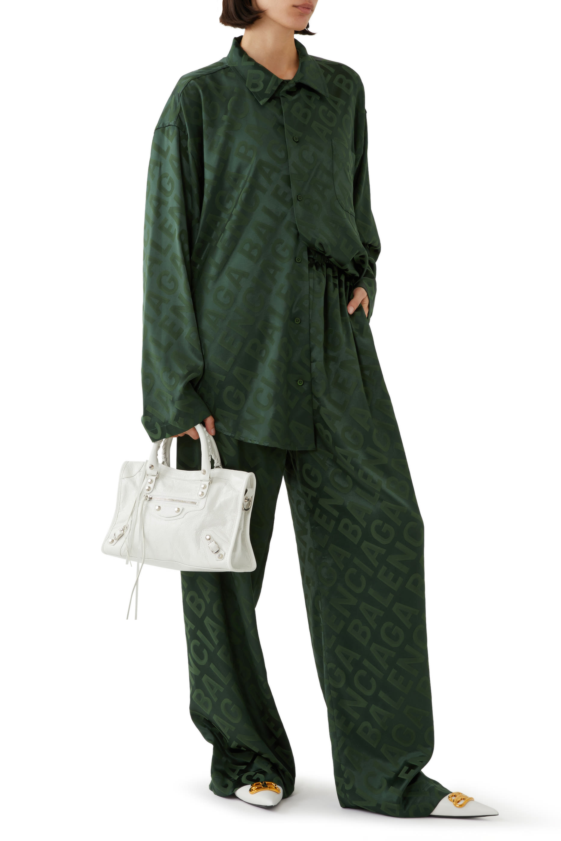 All-Over Logo Minimal Large Fit Shirt