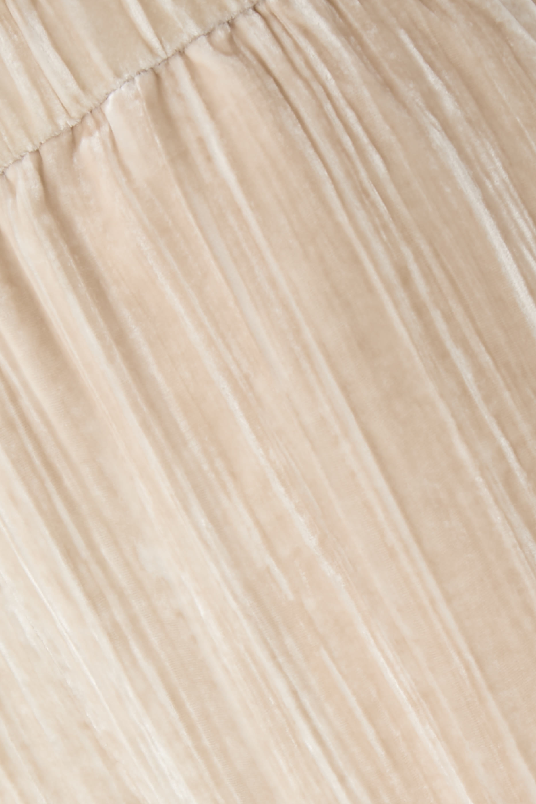  Crushed Velvet Wide-Leg Pants