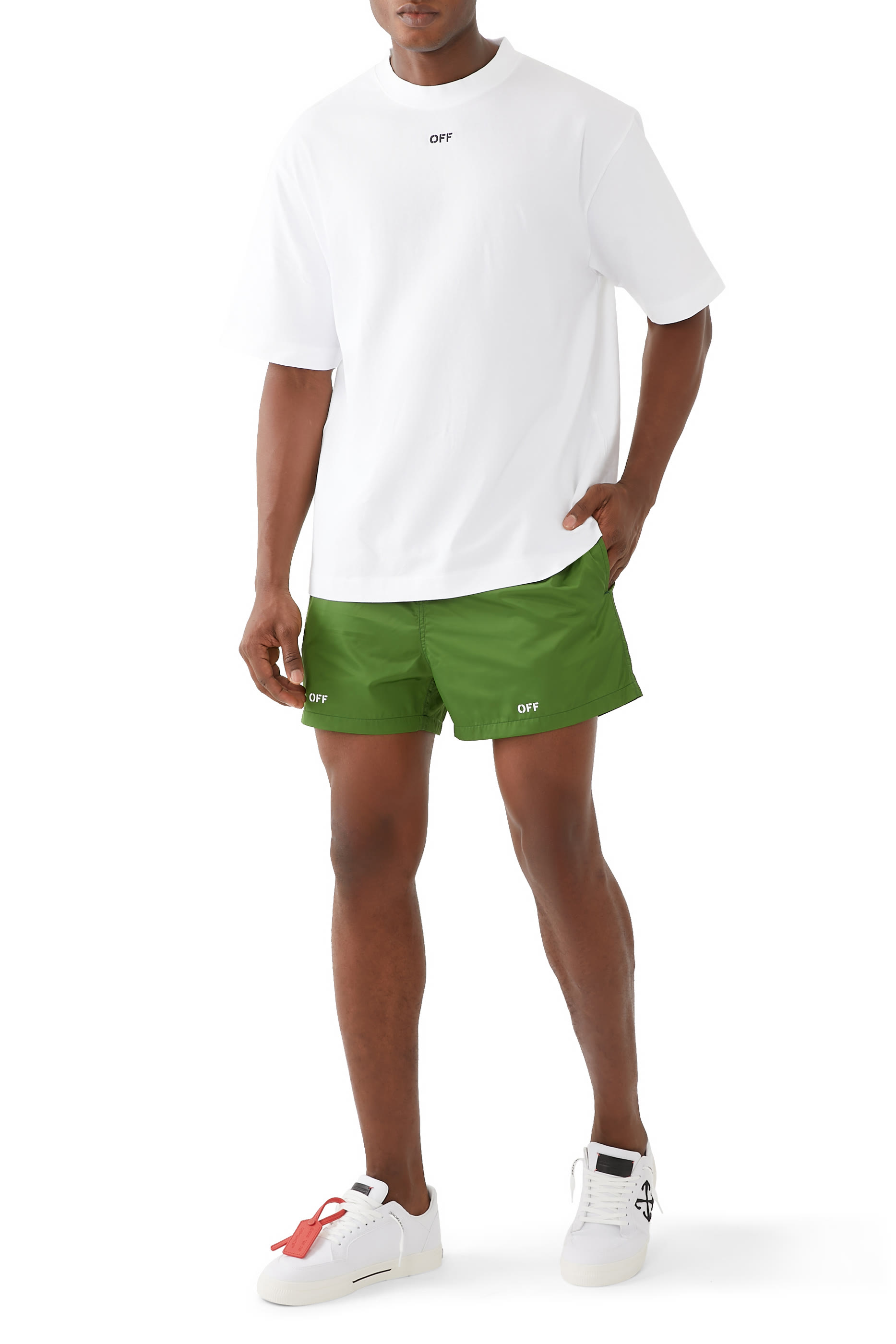 Off Stamp Swim Shorts