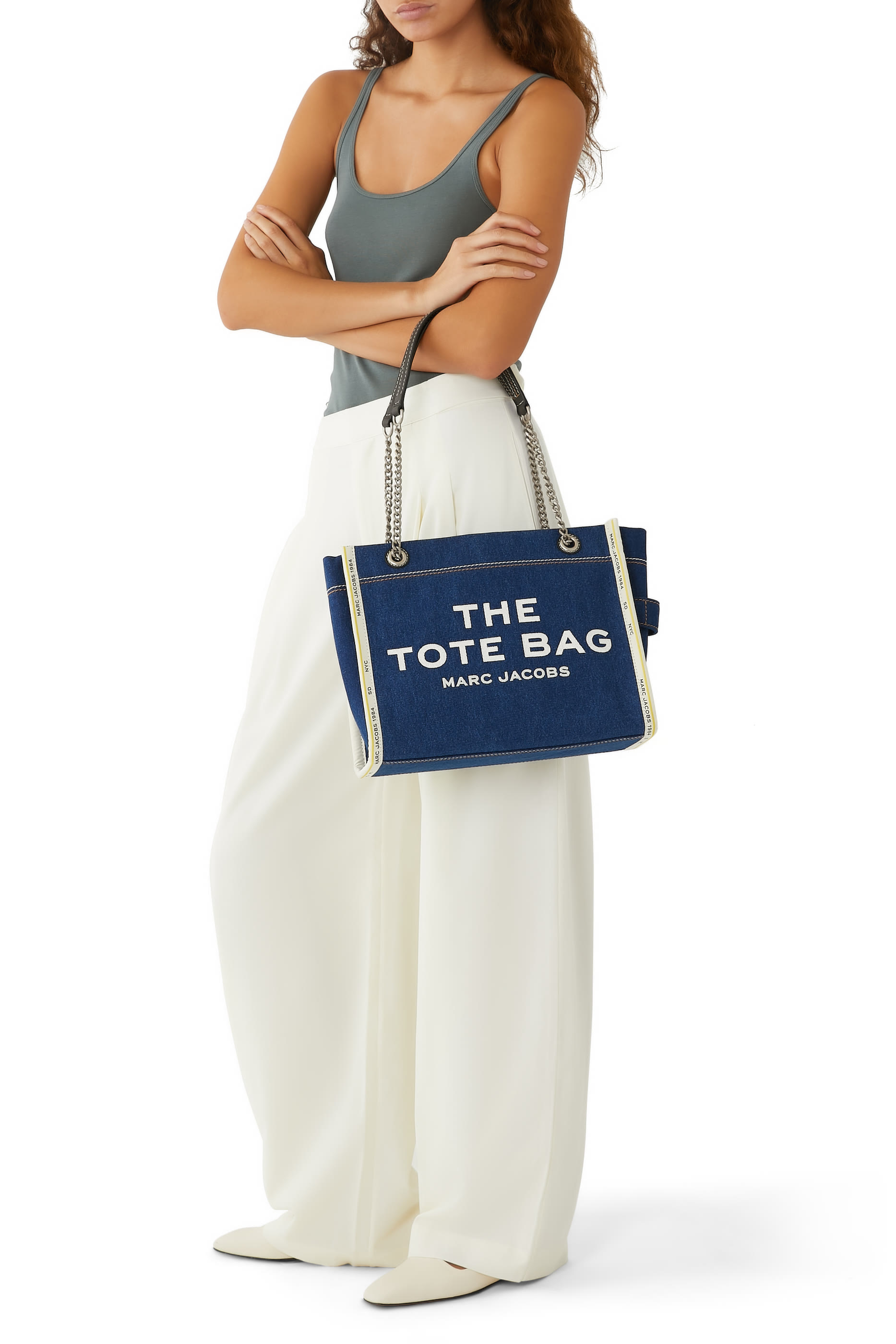 The Denim Chain Tote Bag