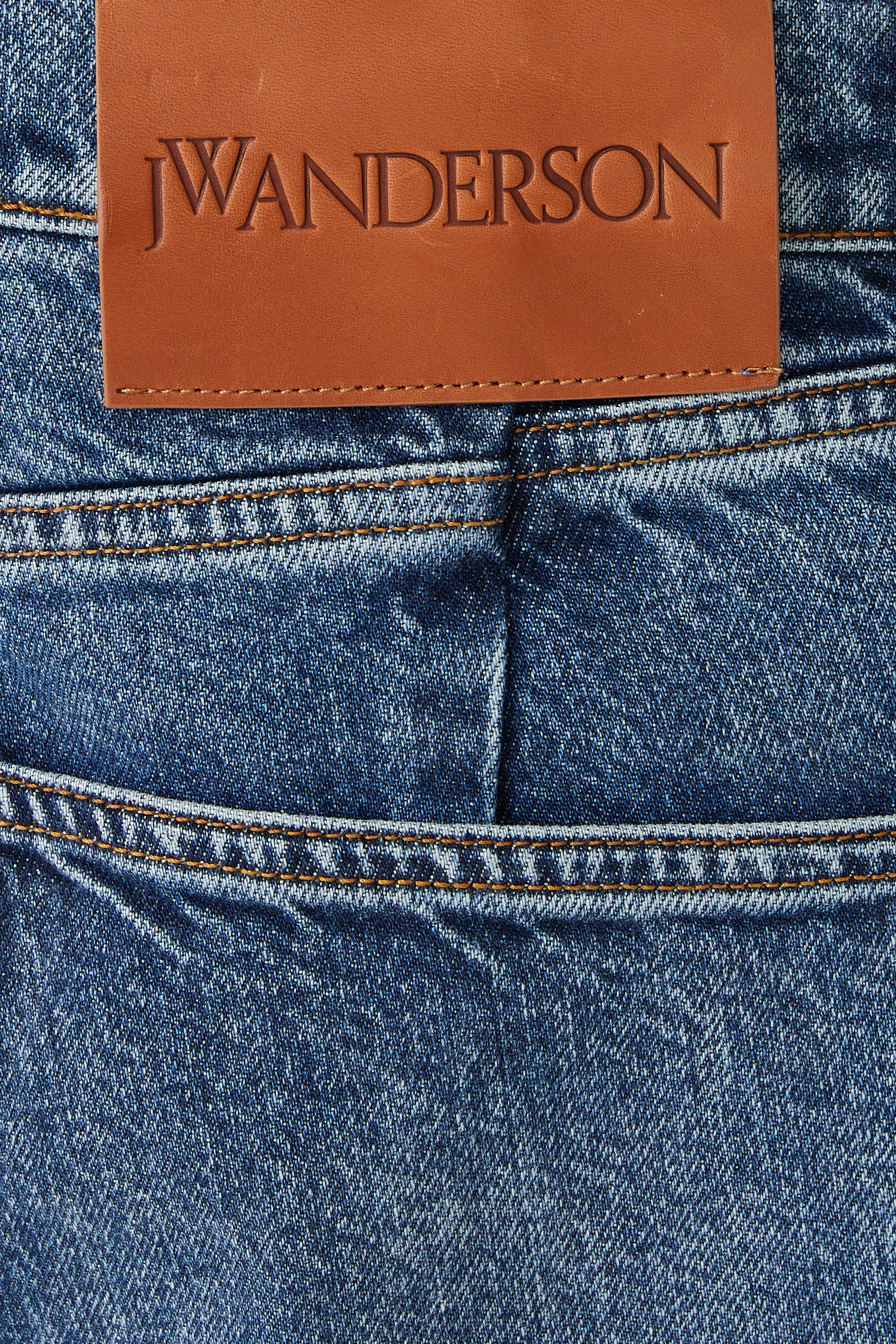 Cropped Straight-Leg Denim Jeans