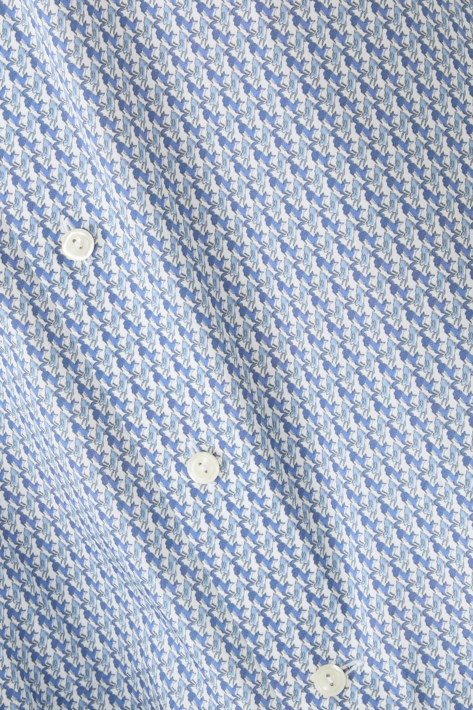 Micro Motif Print Shirt