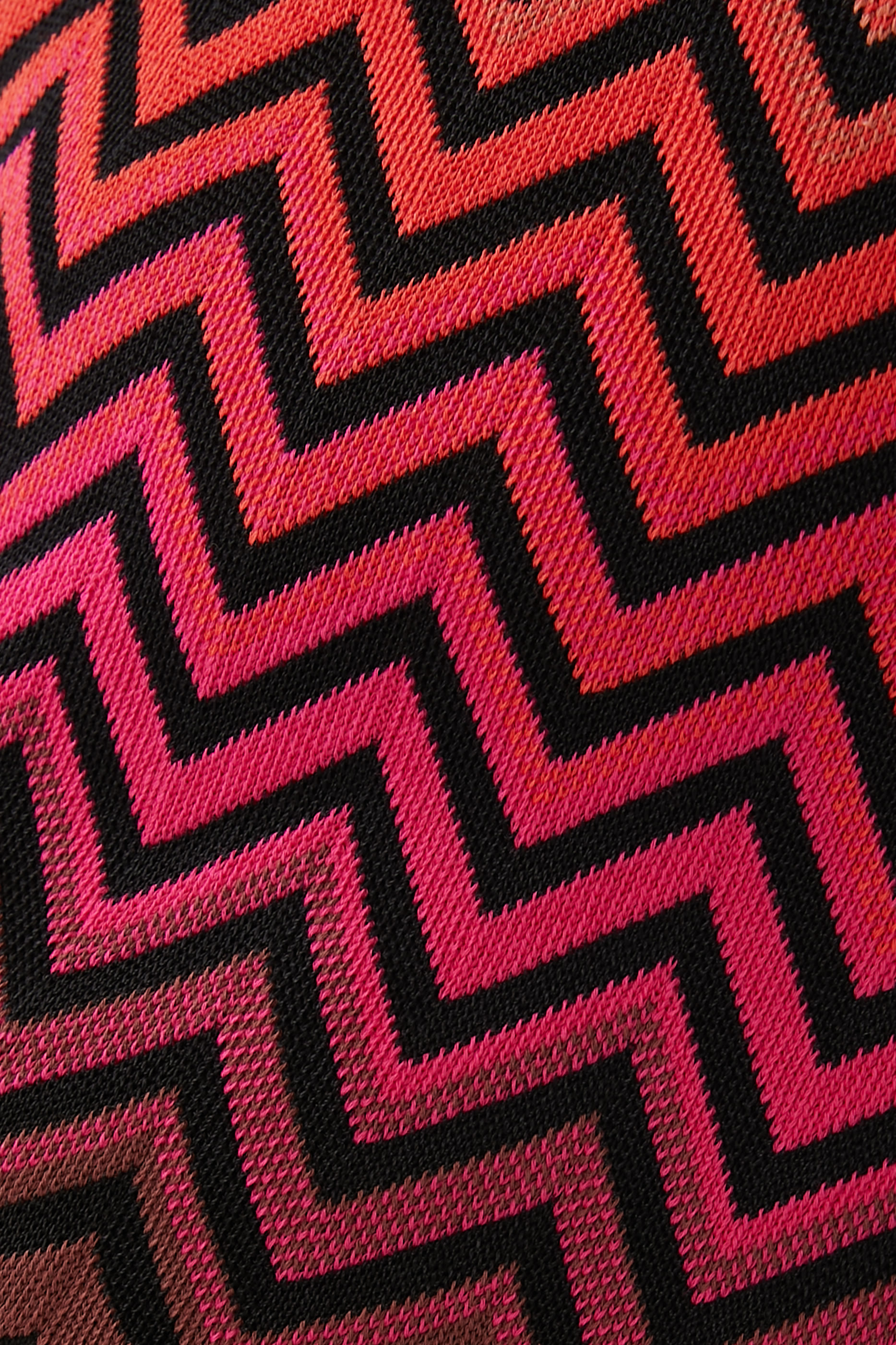 Chevron Jacquard Sleeveless Tank Top