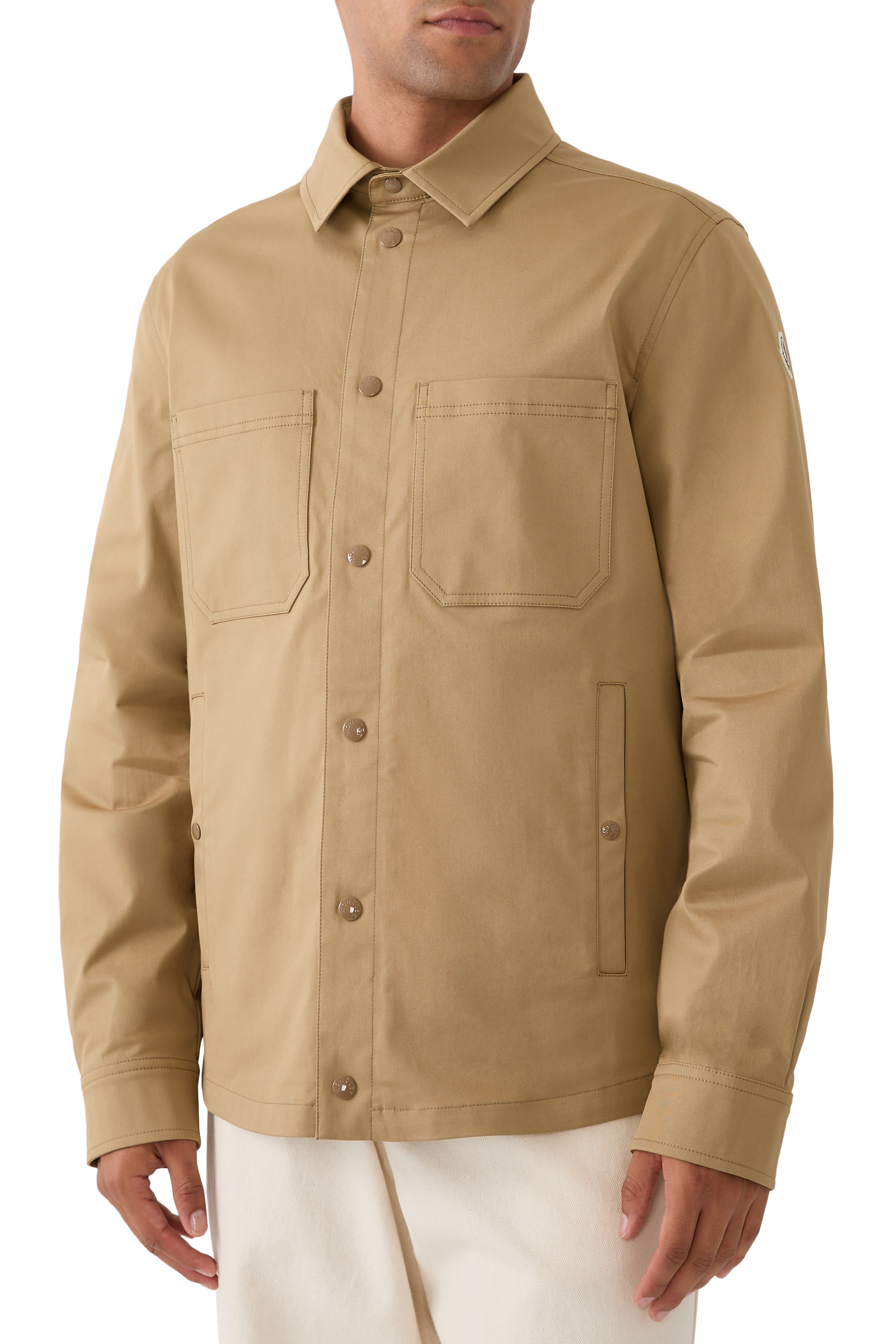 Cotton Gabardine Shirt Jacket