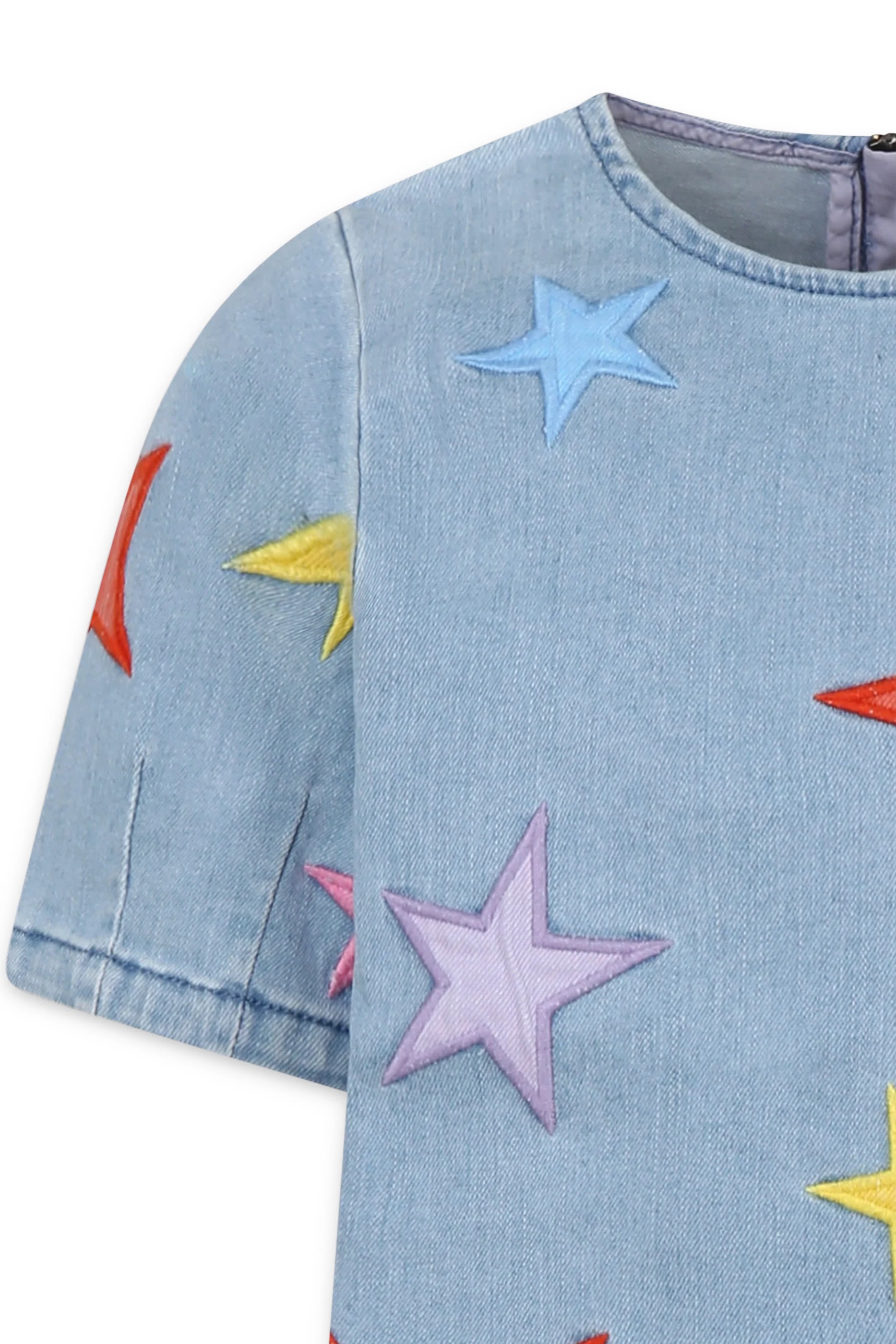 Kids Star-Patch Denim Dress