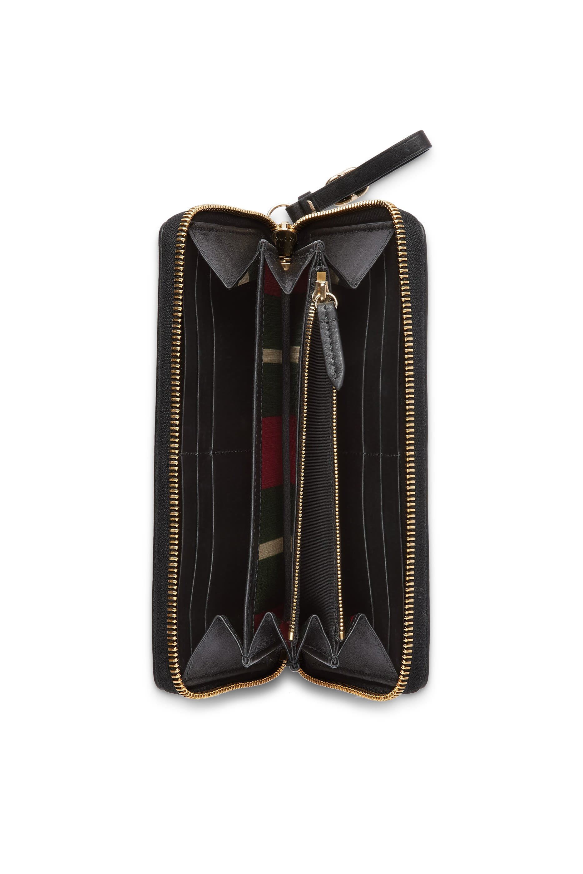 GG Emblem Zip Around Wallet