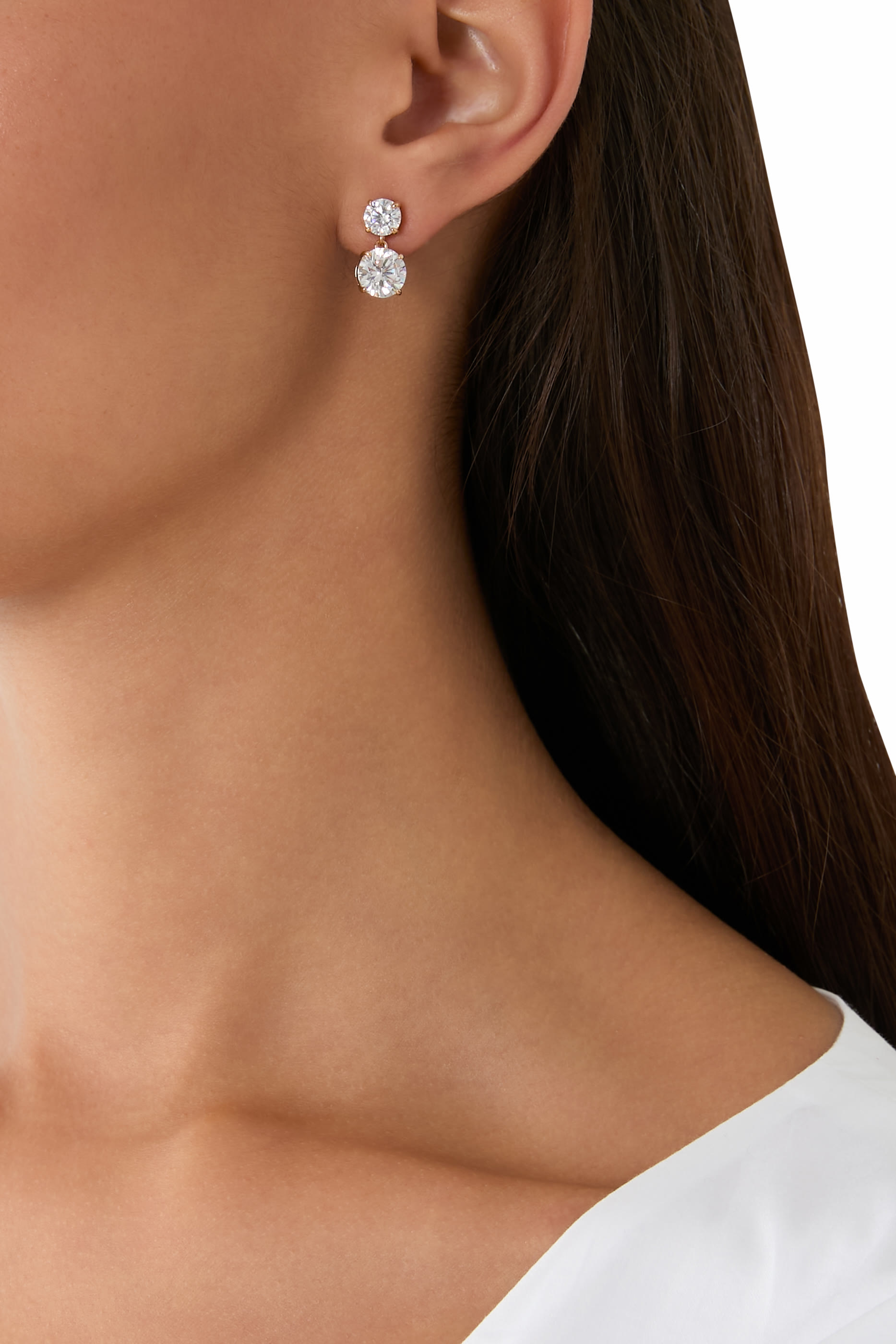 CZ Drop Earrings