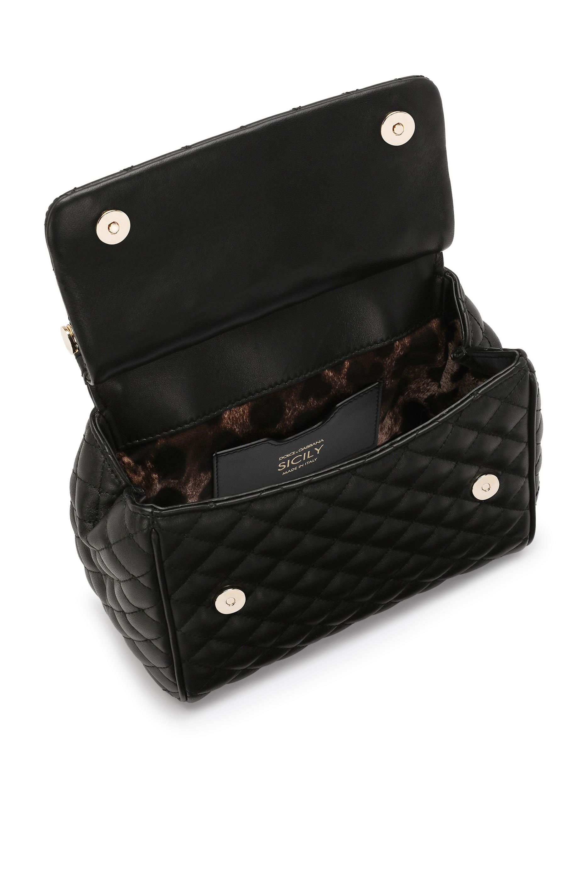 Medium Sicily Quilted Nappa Leather Bag