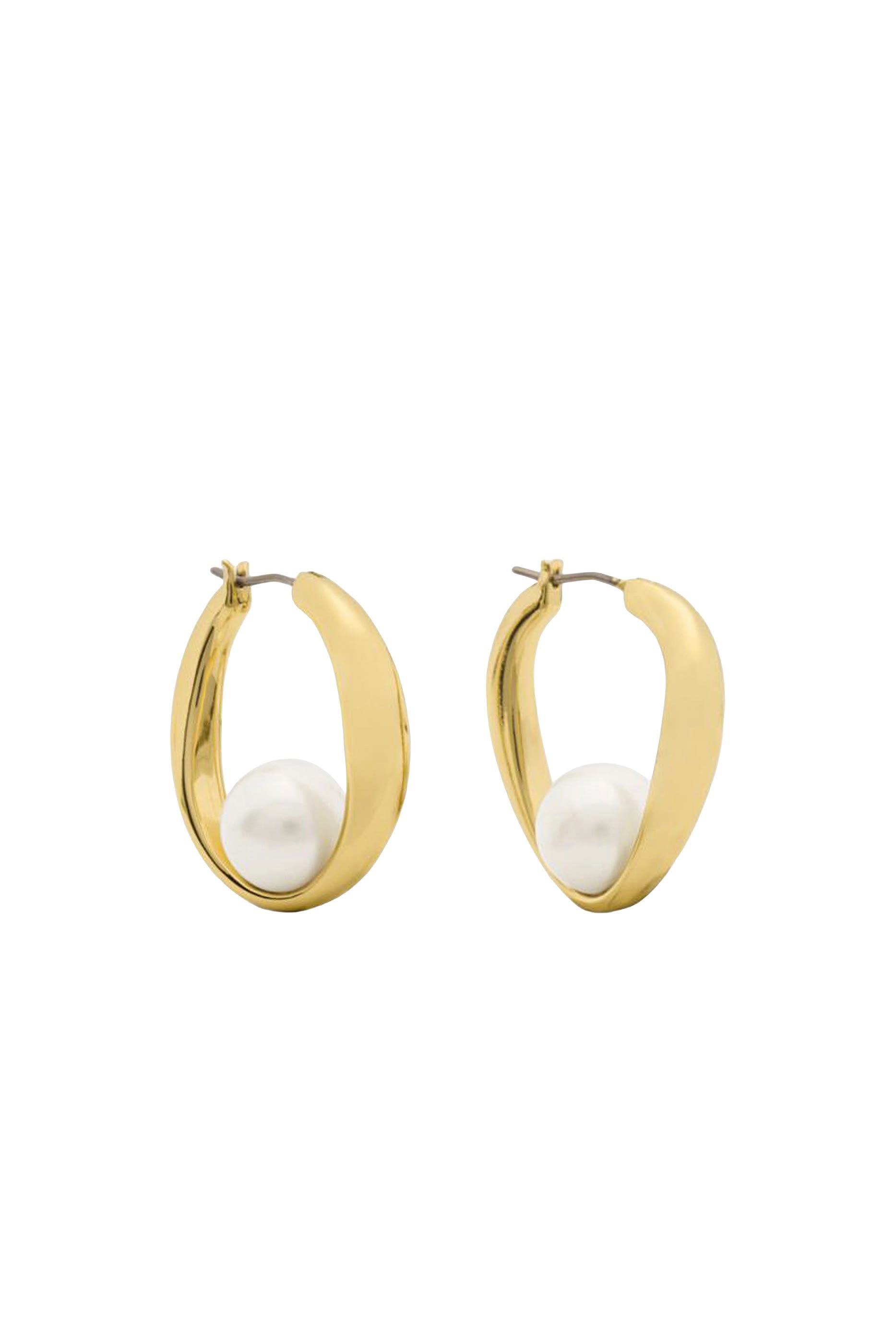 Harmony Hoops Earrings, Titanium & Glass