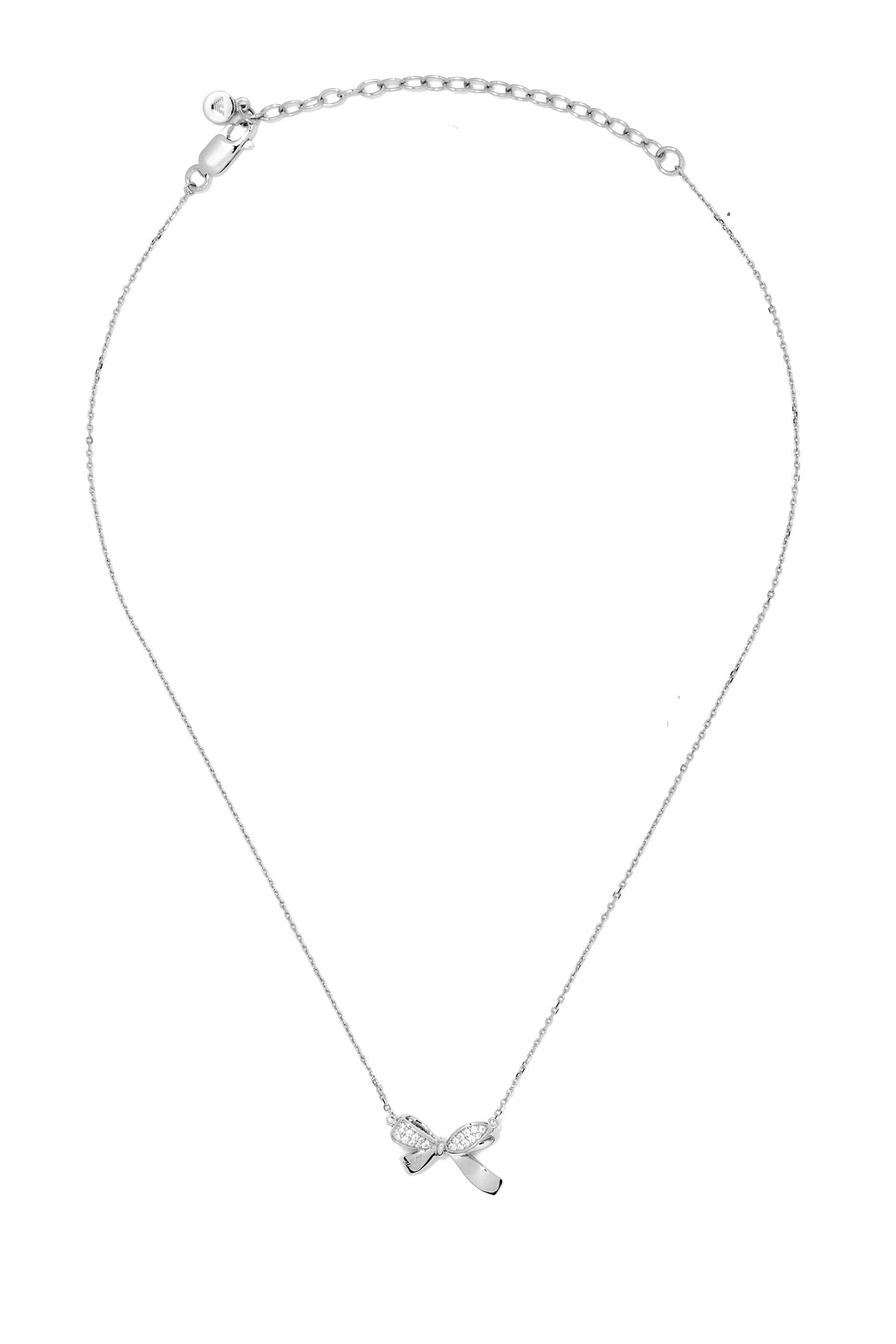 Sentimental Bow Pendant Necklace, Sterling Silver