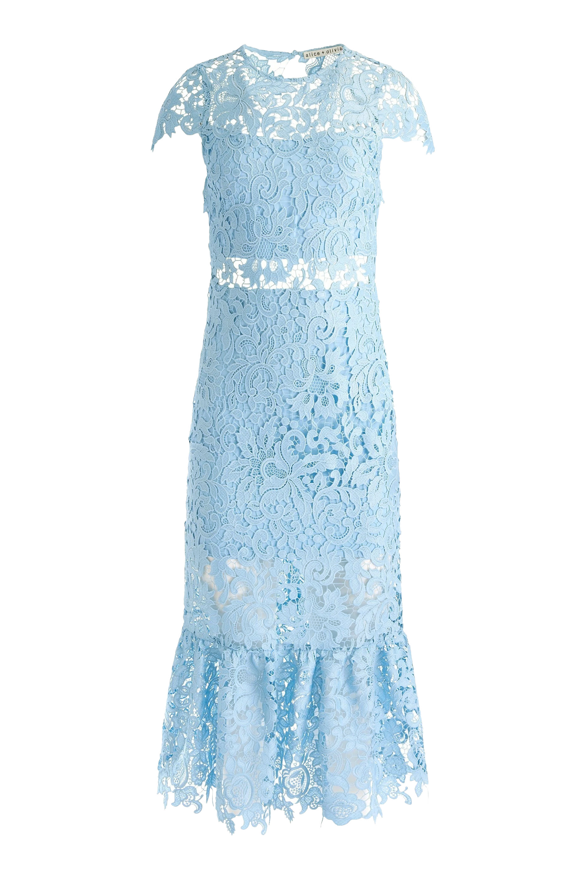 Clover Open Back Lace Midi Dress