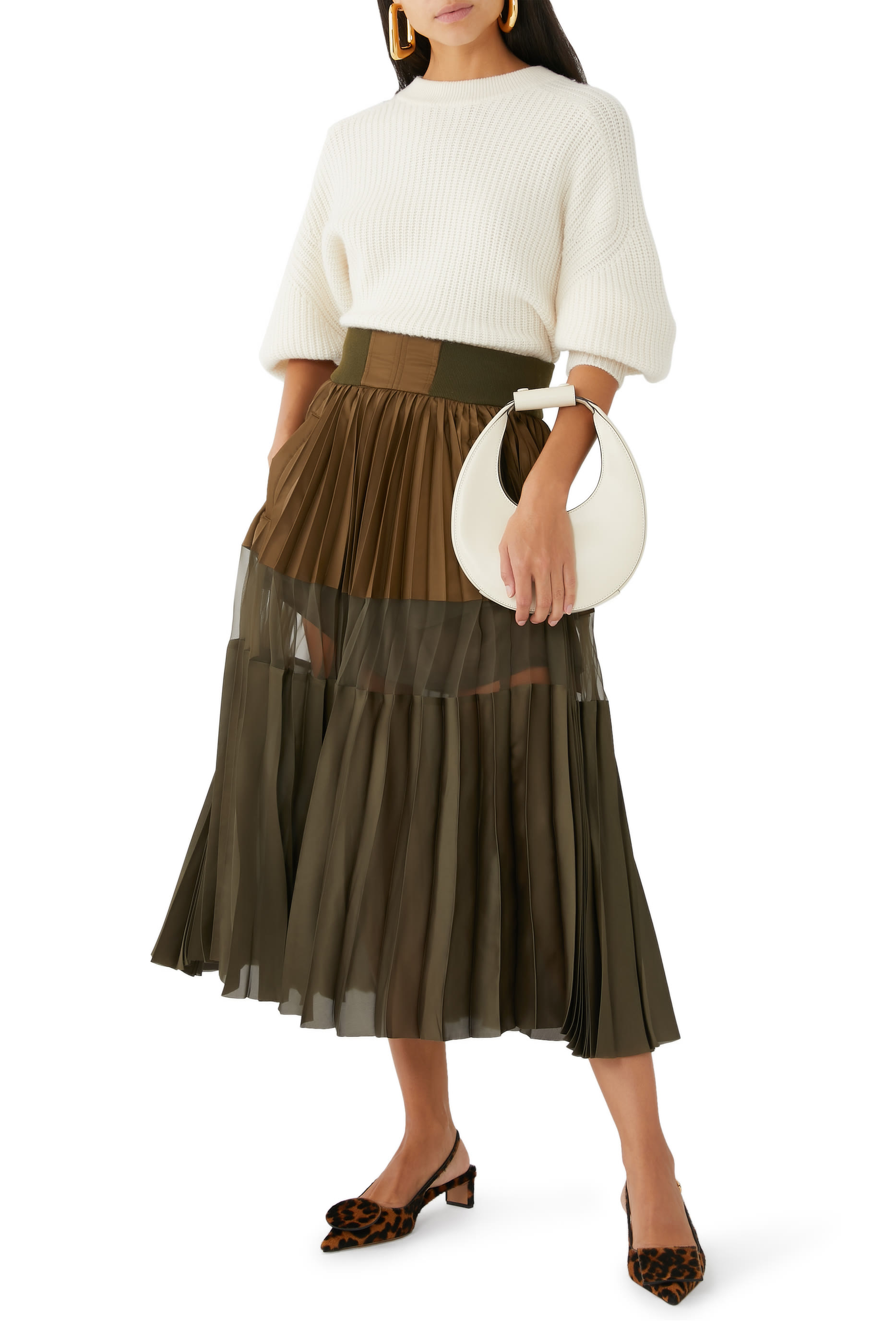 Nylon Twill Skirt