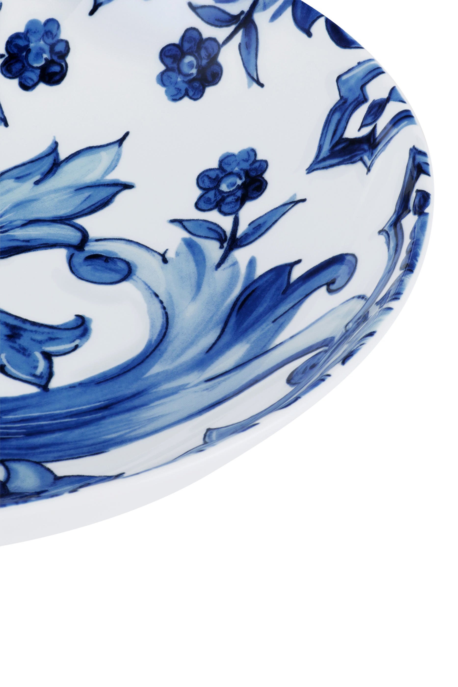 Blu Mediterraneo Fiore Foglie Soup Plates, Set of 2