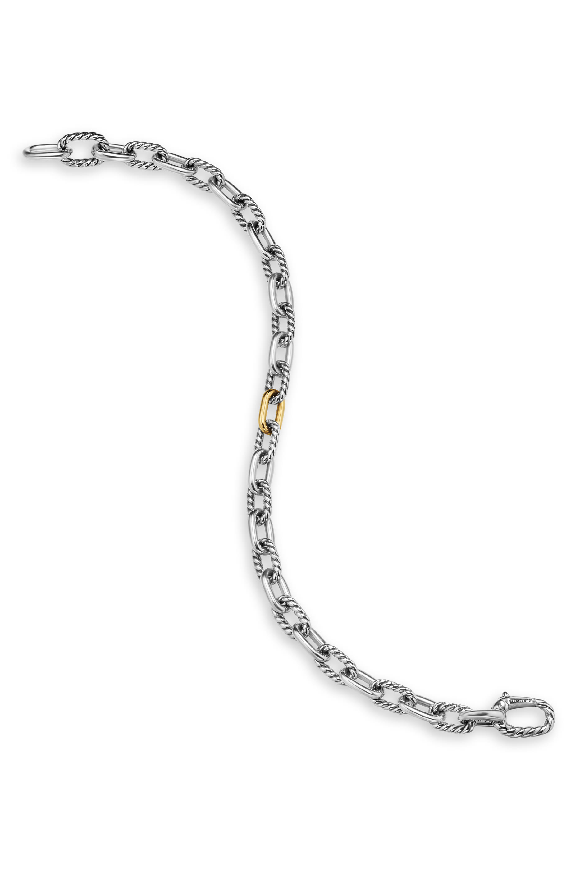 DY Madison&reg; Chain Bracelet, Sterling Silver, 18k Yellow Gold