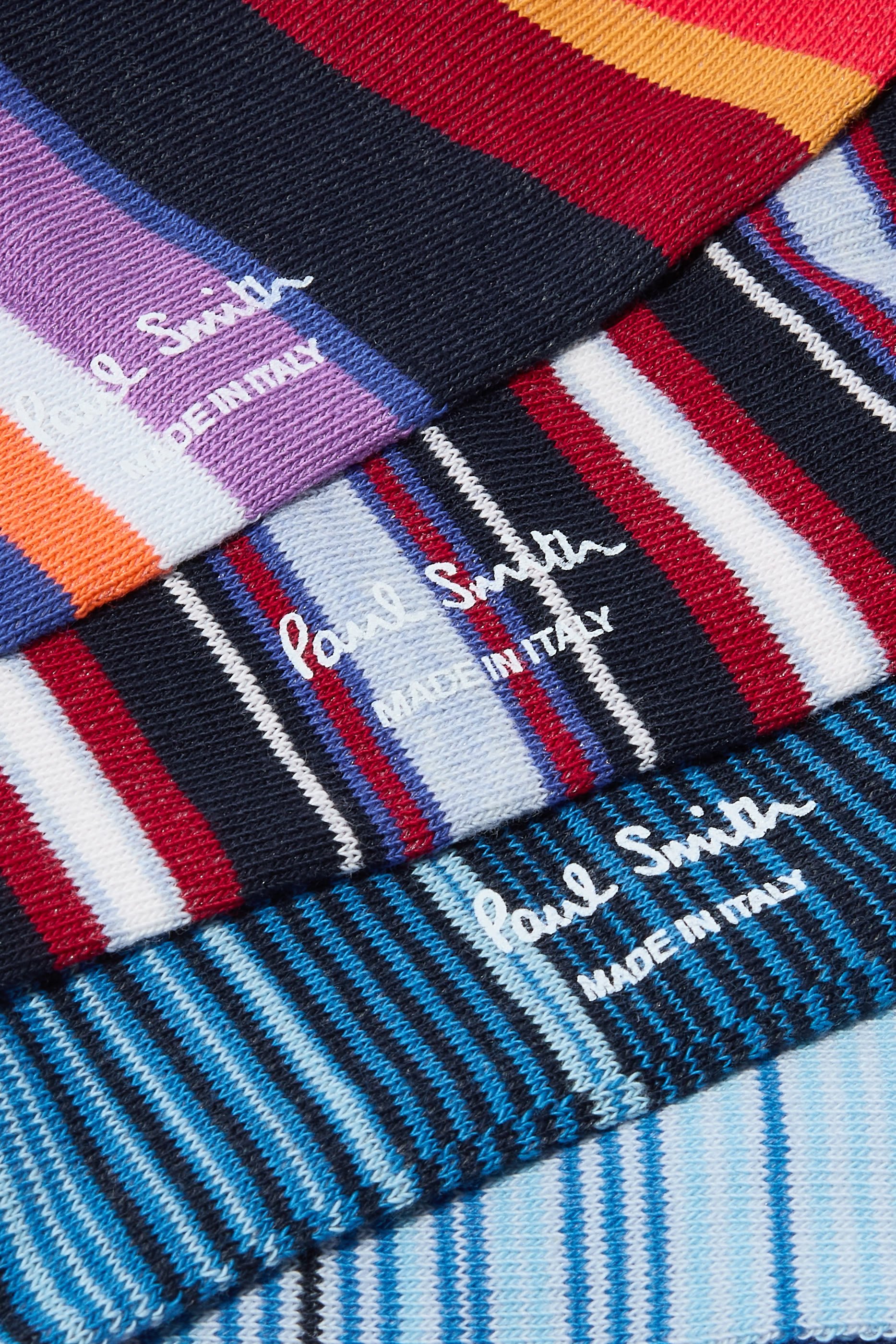 Mixed Stripe Socks Three Pack Cracker Set