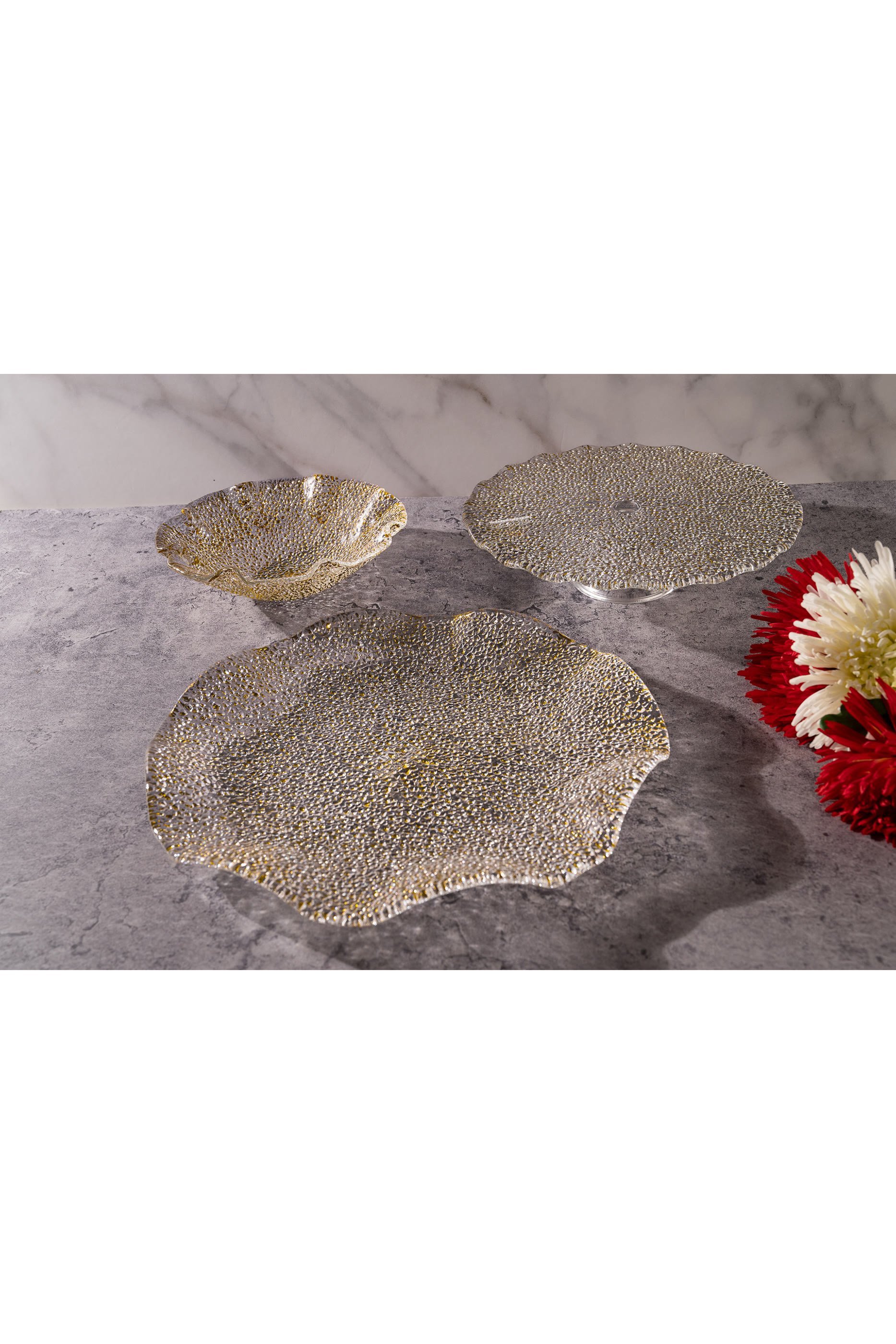 Special Gold Cake Plate