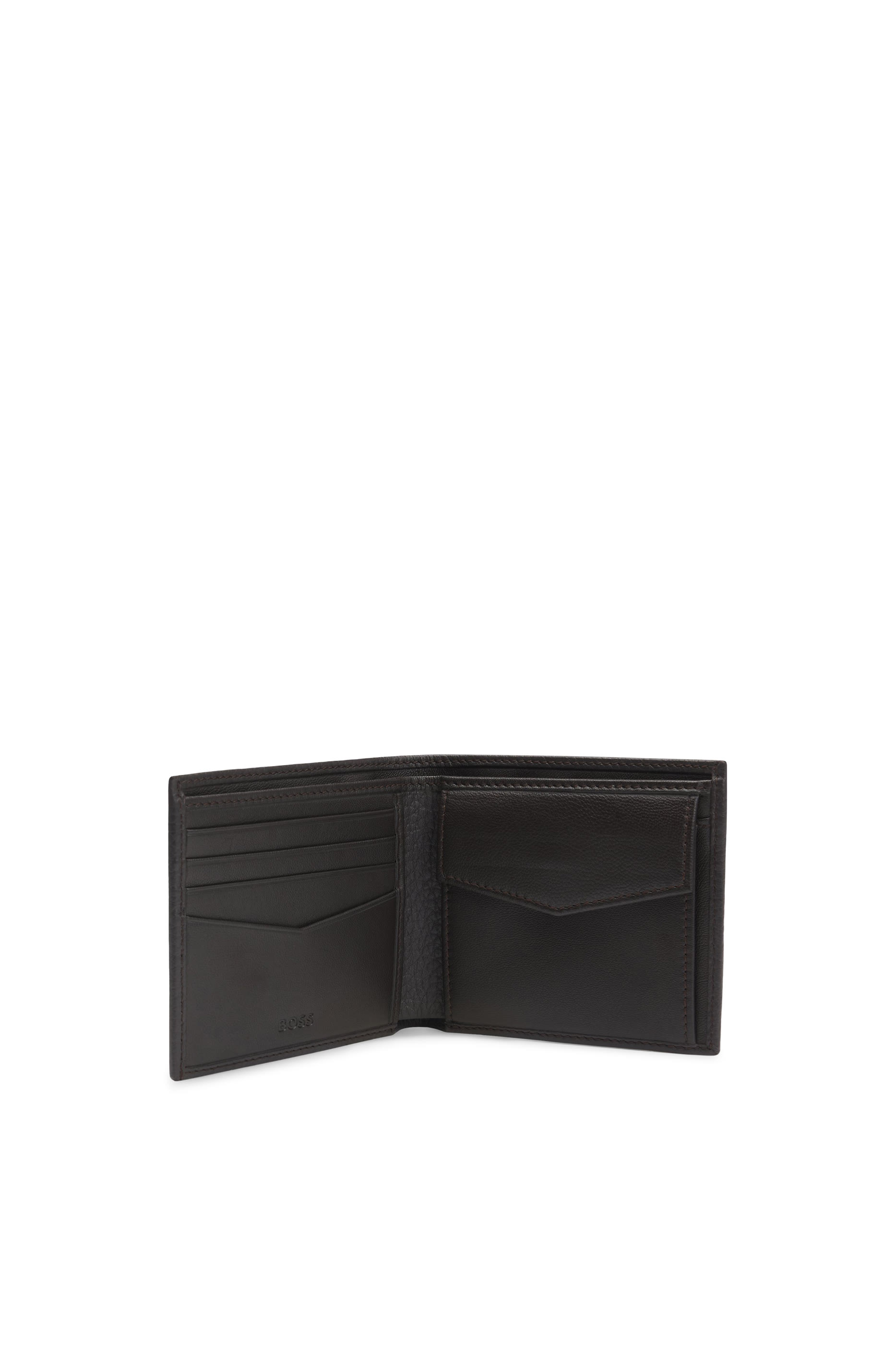 Logo Grained-Leather Wallet