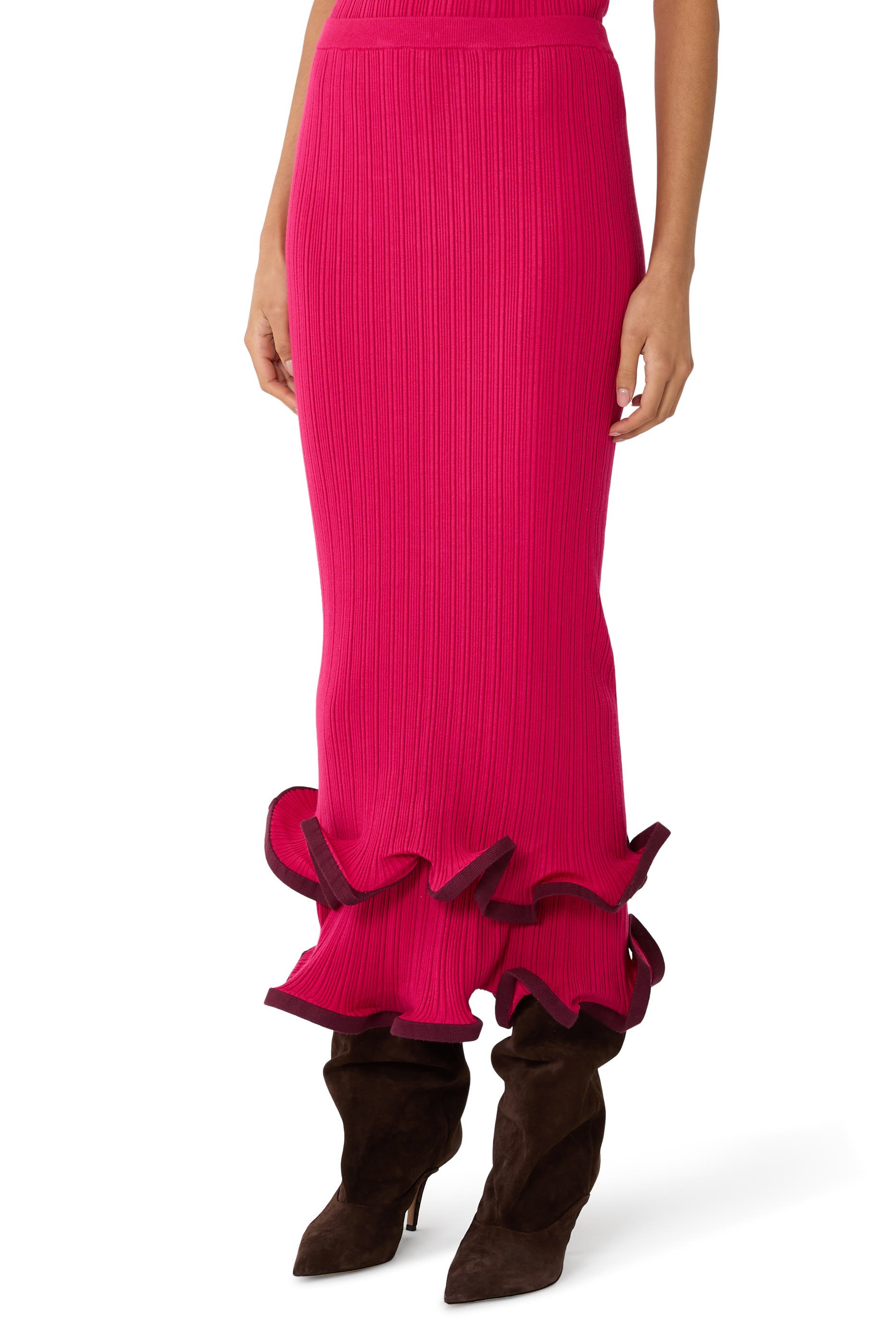 Millie Ruffled Midi Skirt