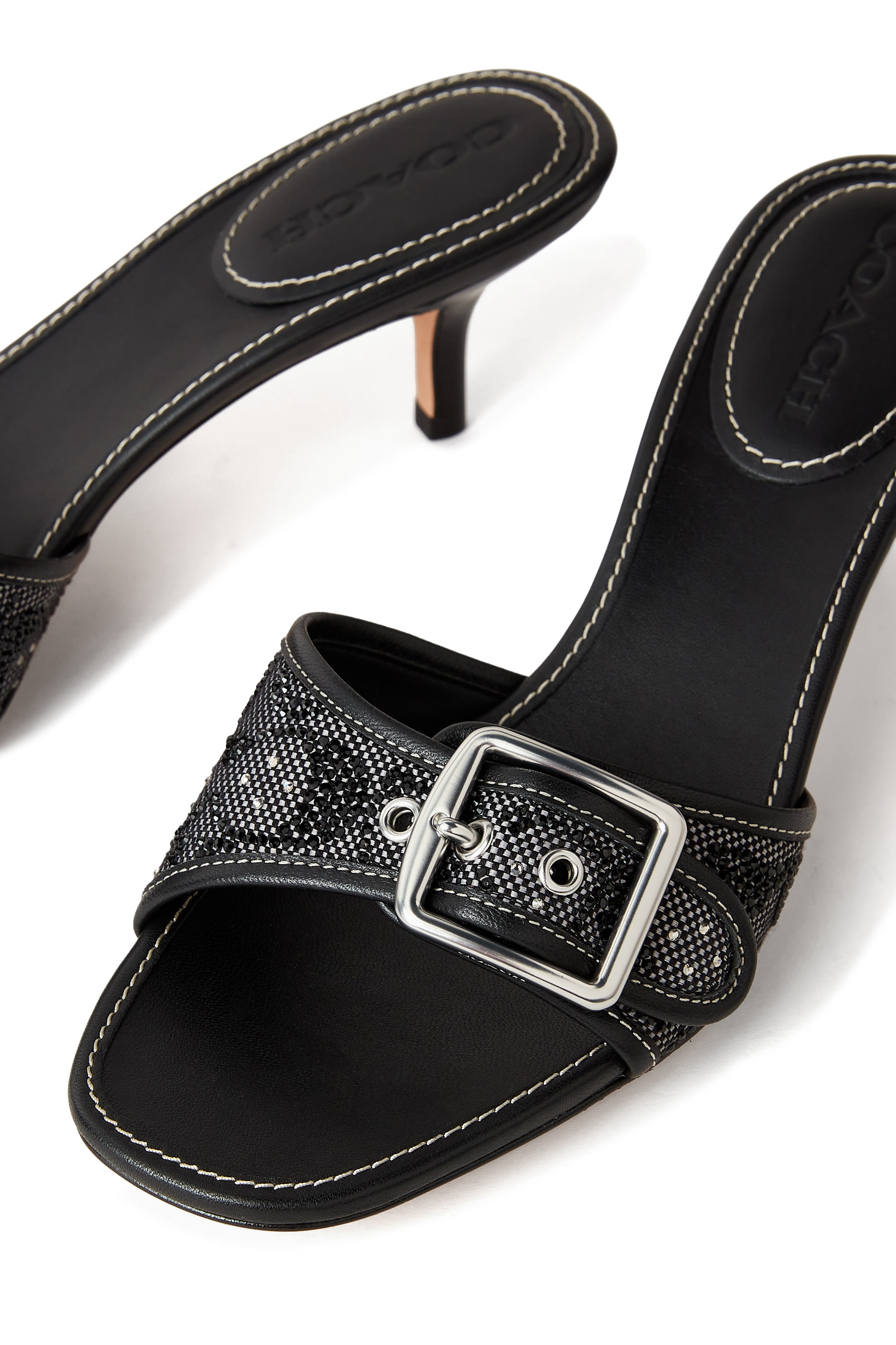  Margot 55 Sandals in Crystal Signature Jacquard