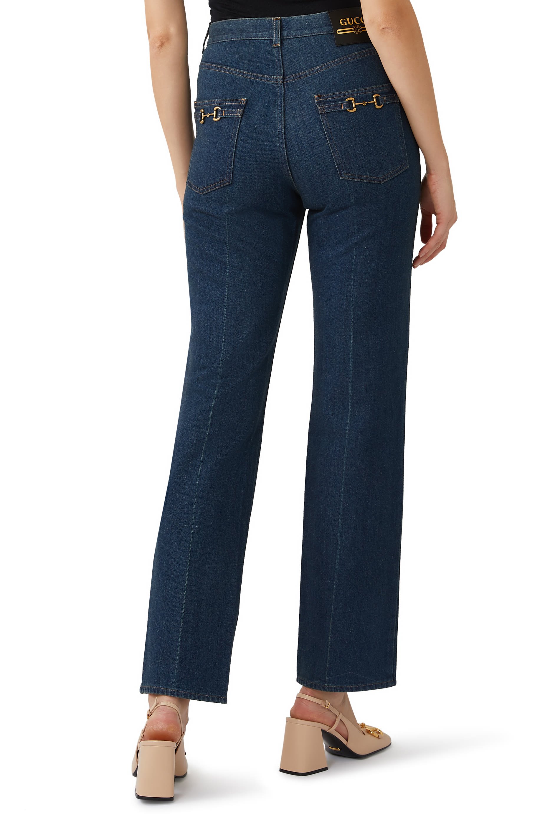 Horse-bit Logo Jeans