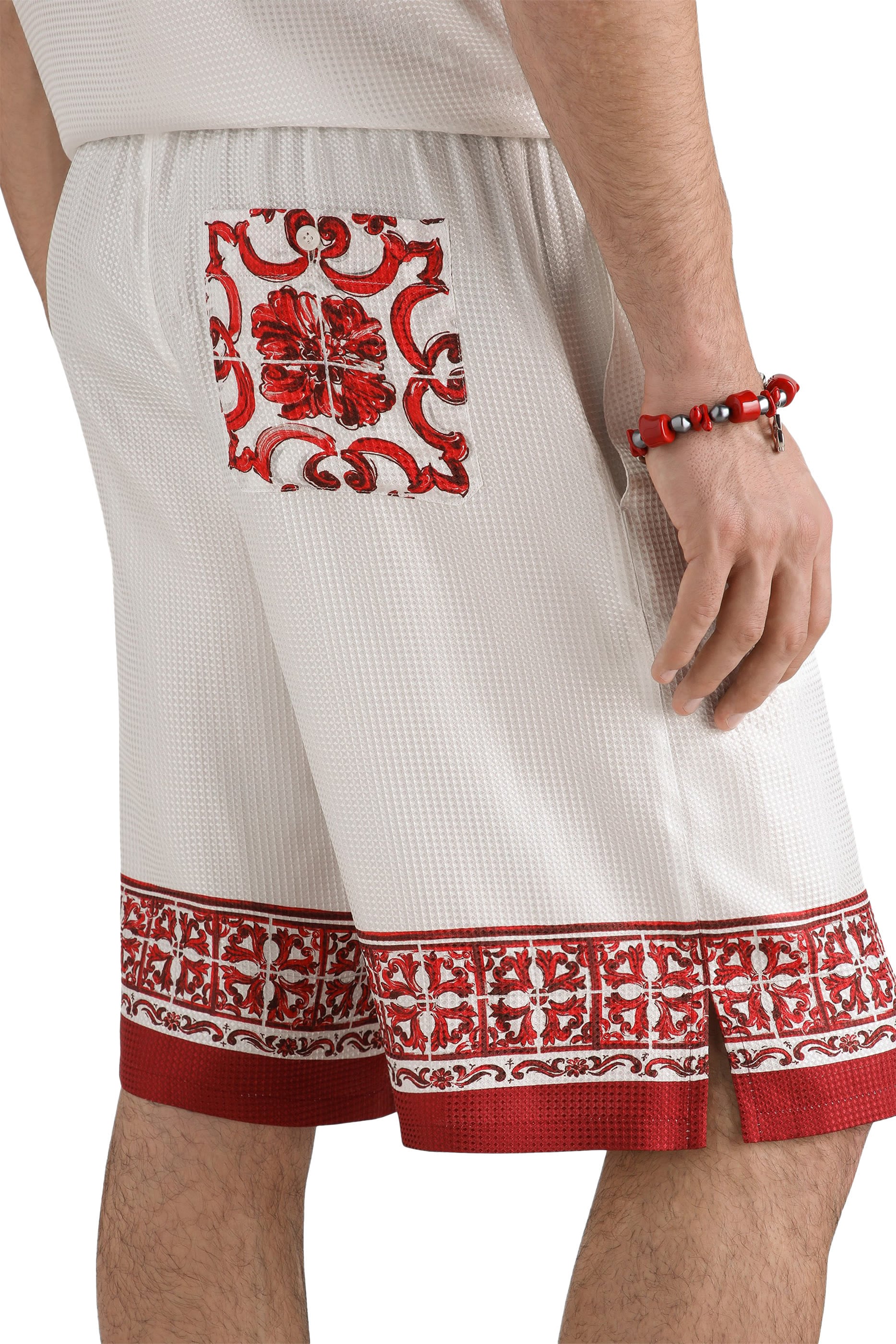 Majolica-Print Jacquard Twill Vanity Bermuda Shorts 