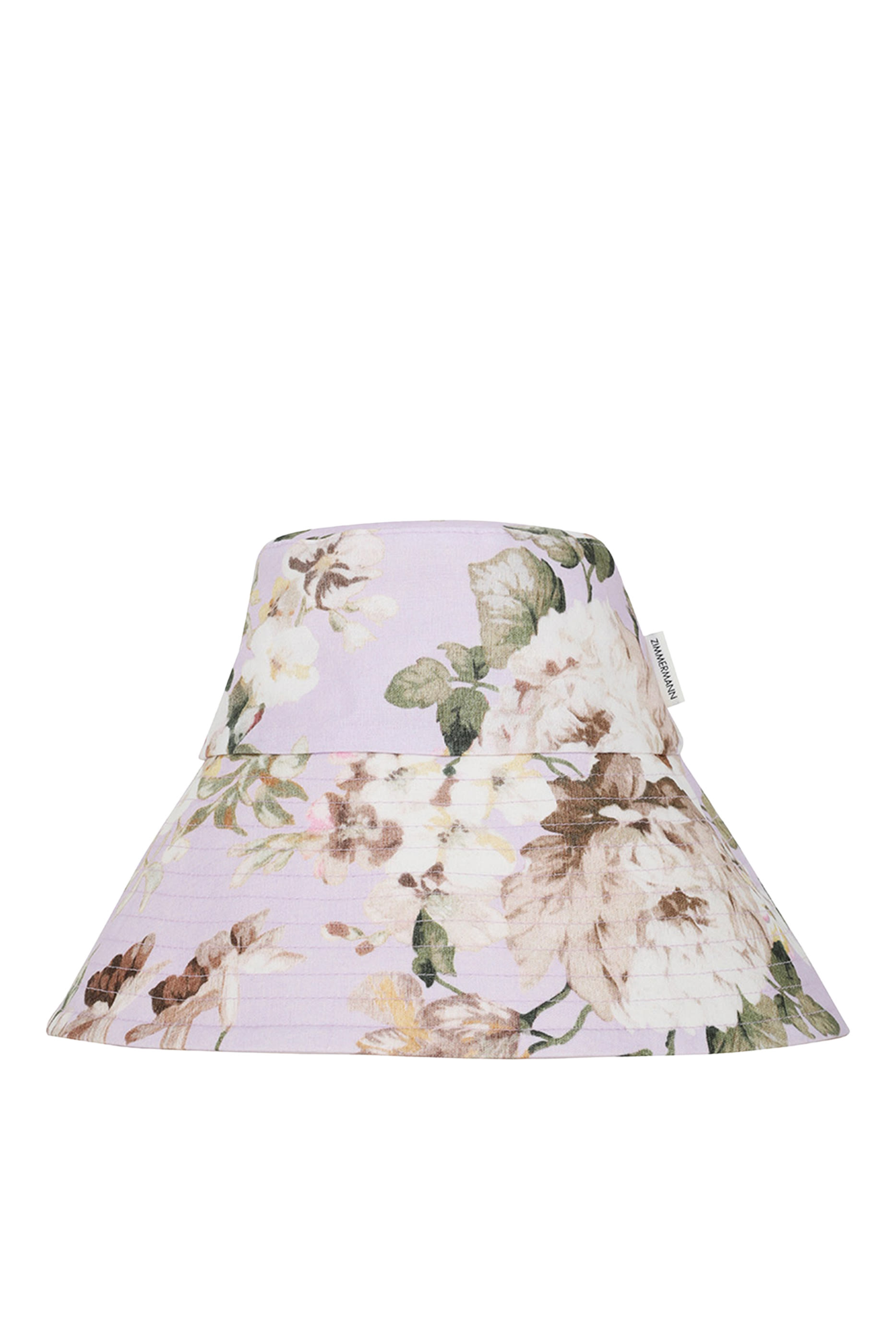 Printed Long Brim Bucket Hat