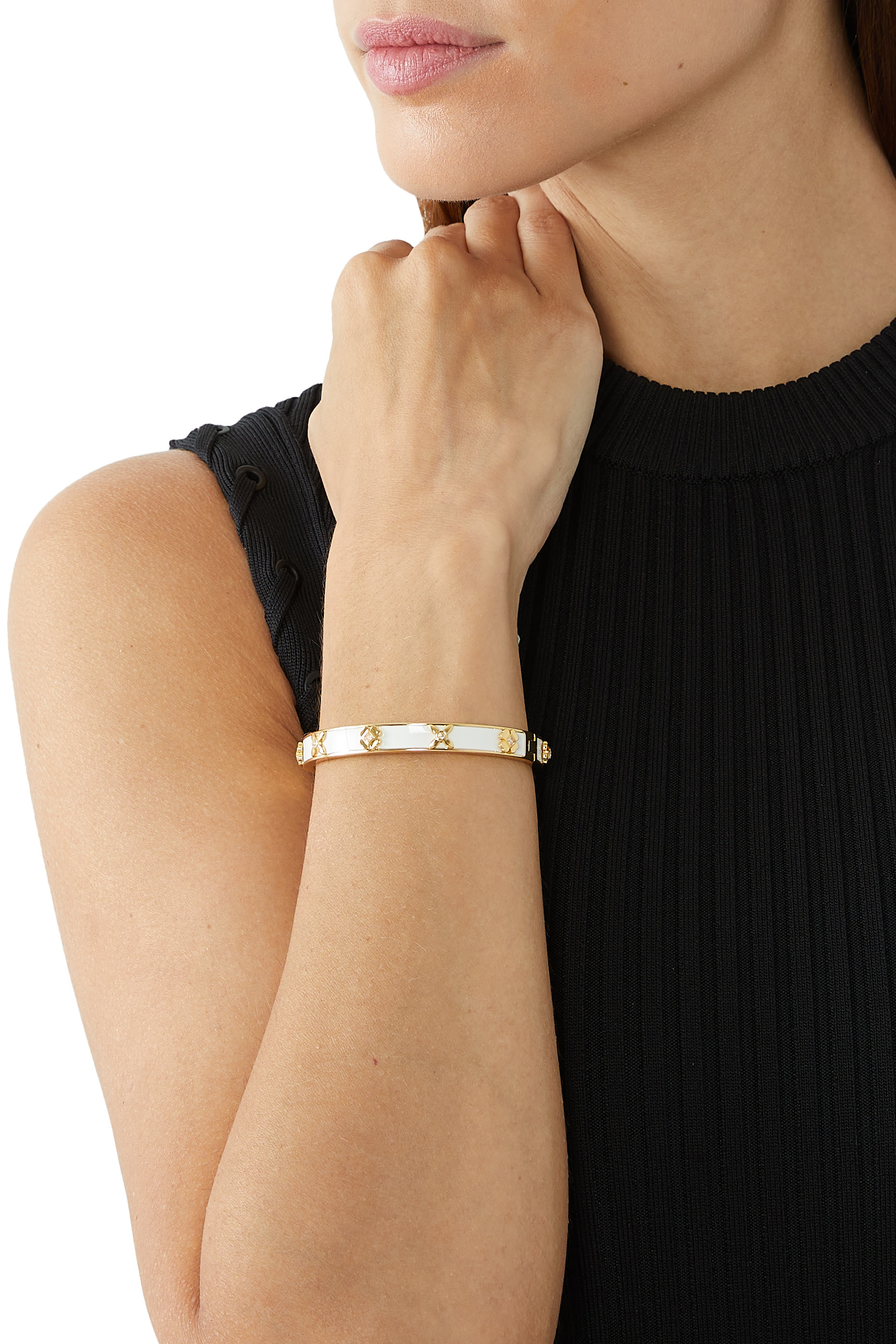 Heritage Bloom Hinged Bangle