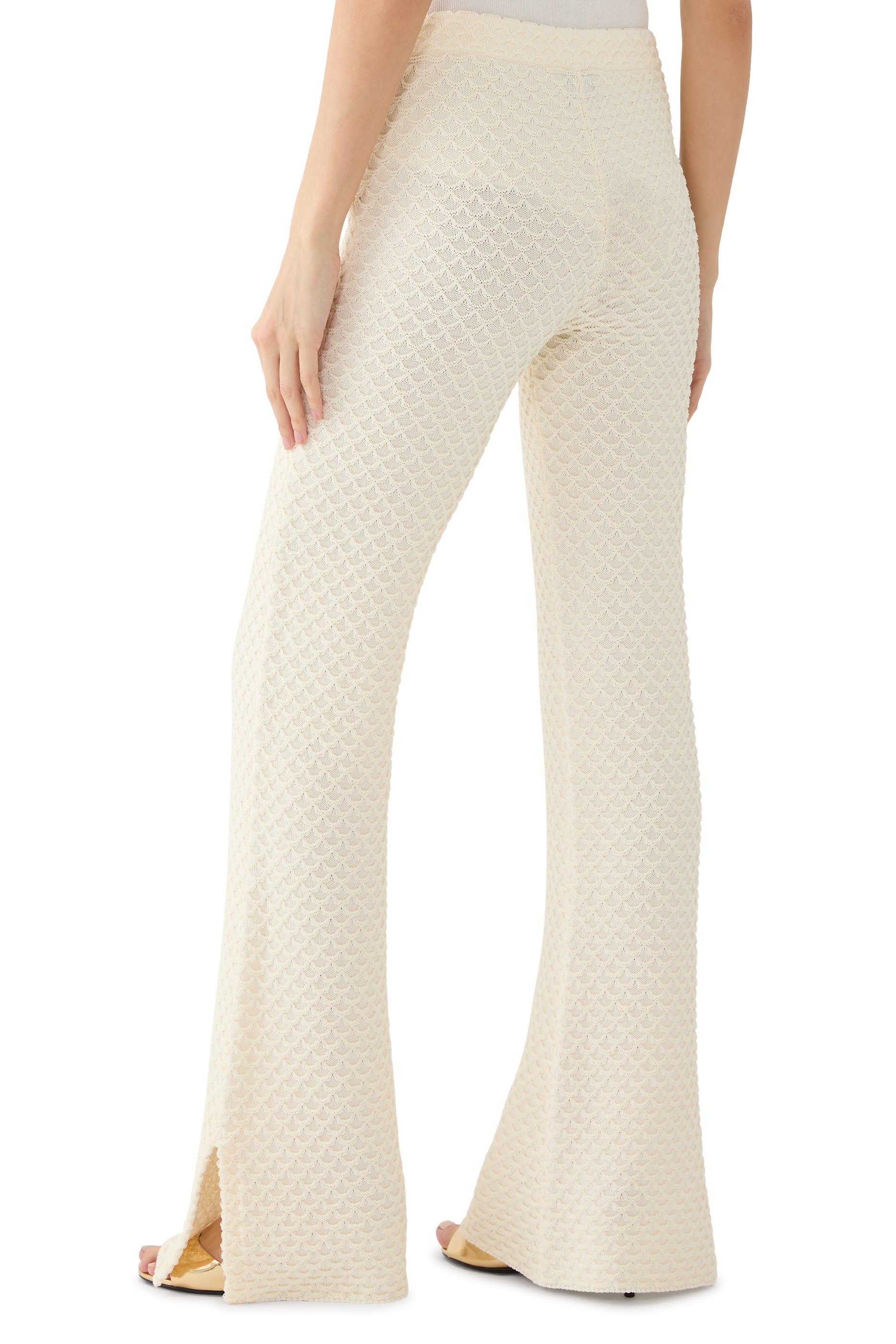 Textured Knitted Trousers