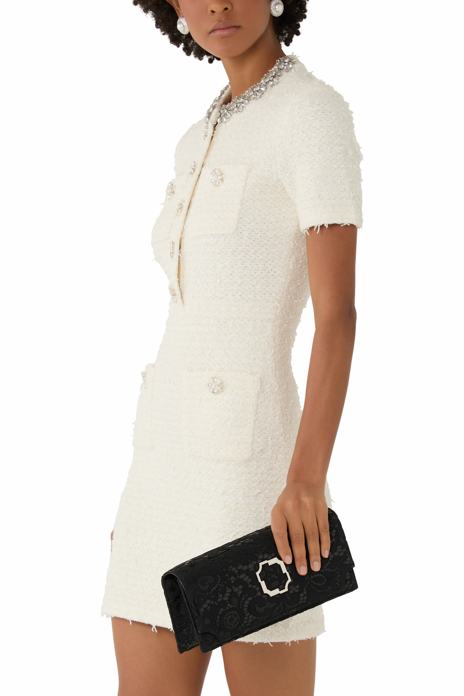 Vivien Satin Clutch Bag