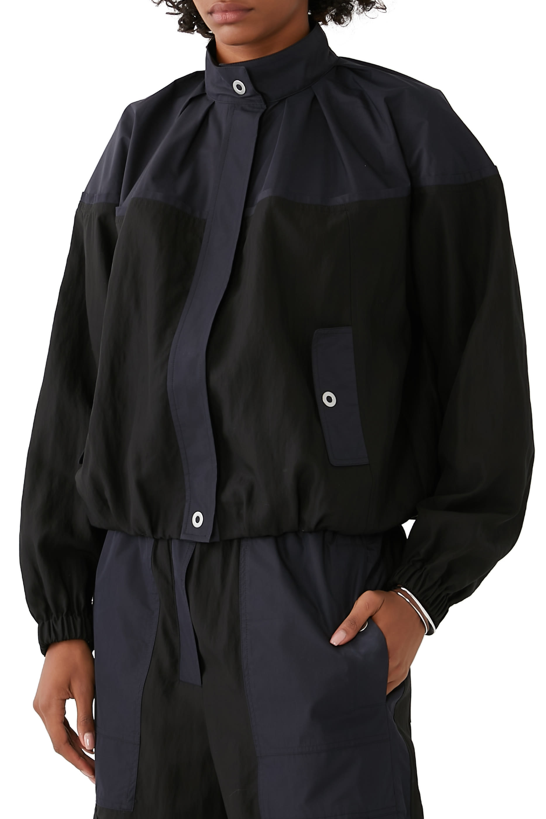 Blouson Track Combo Jacket