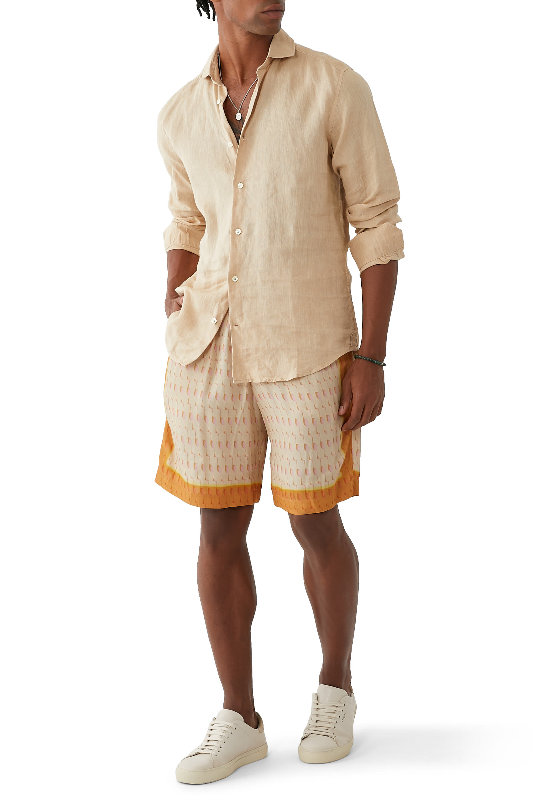 Loose Silk Shorts