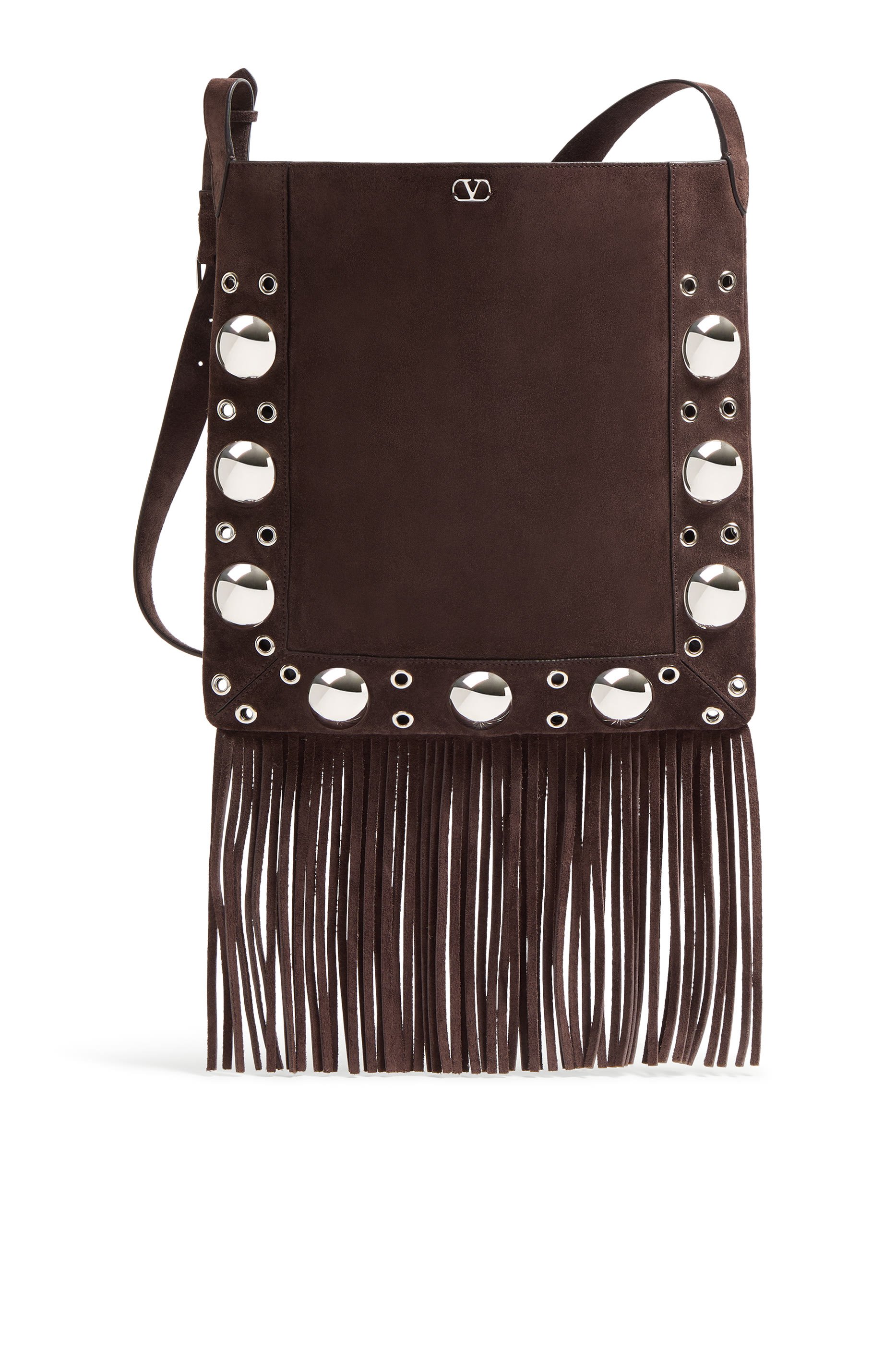 Nellcôte Suede Shoulder Bag with Fringes