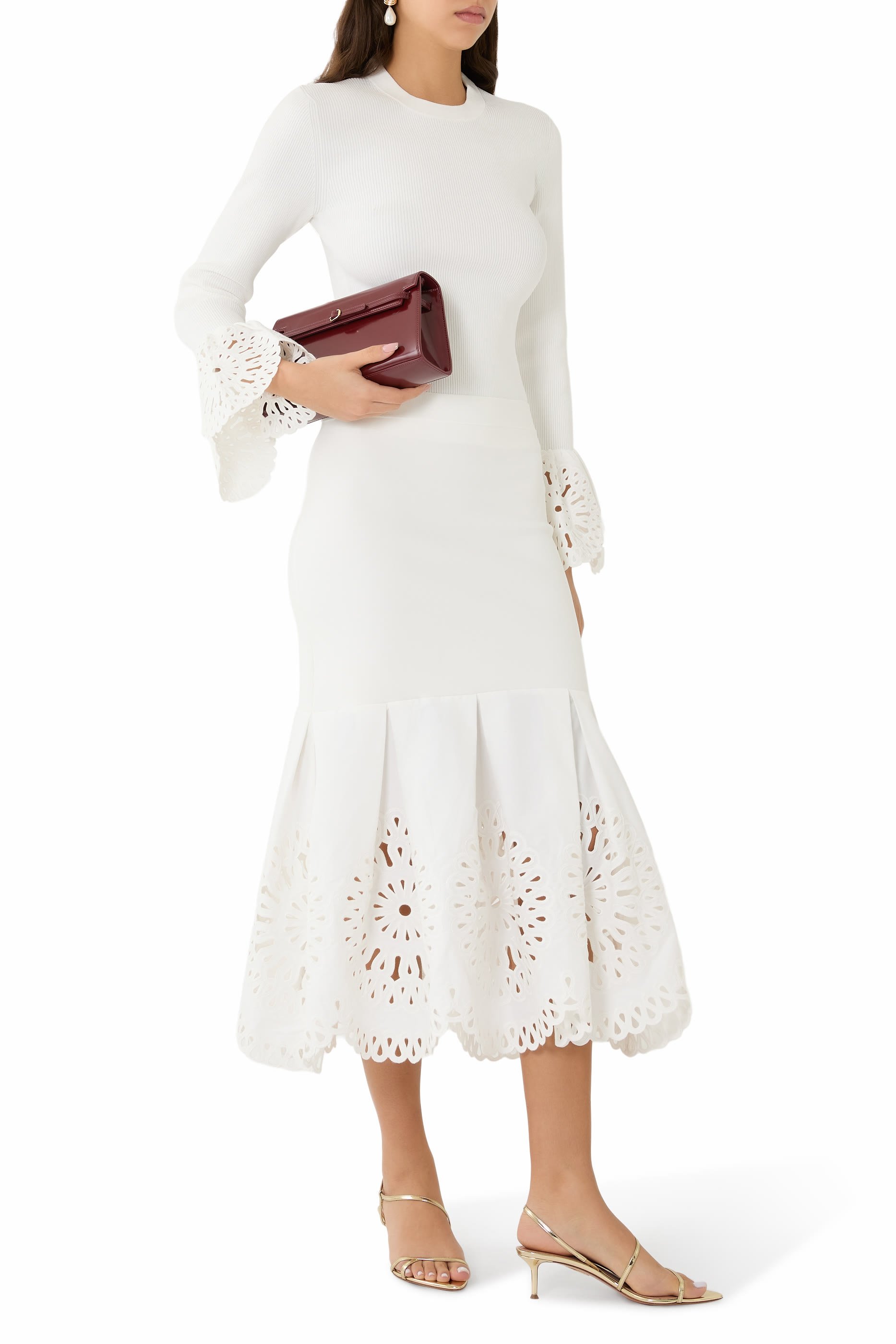 Elyse Embroidered Knit Top 