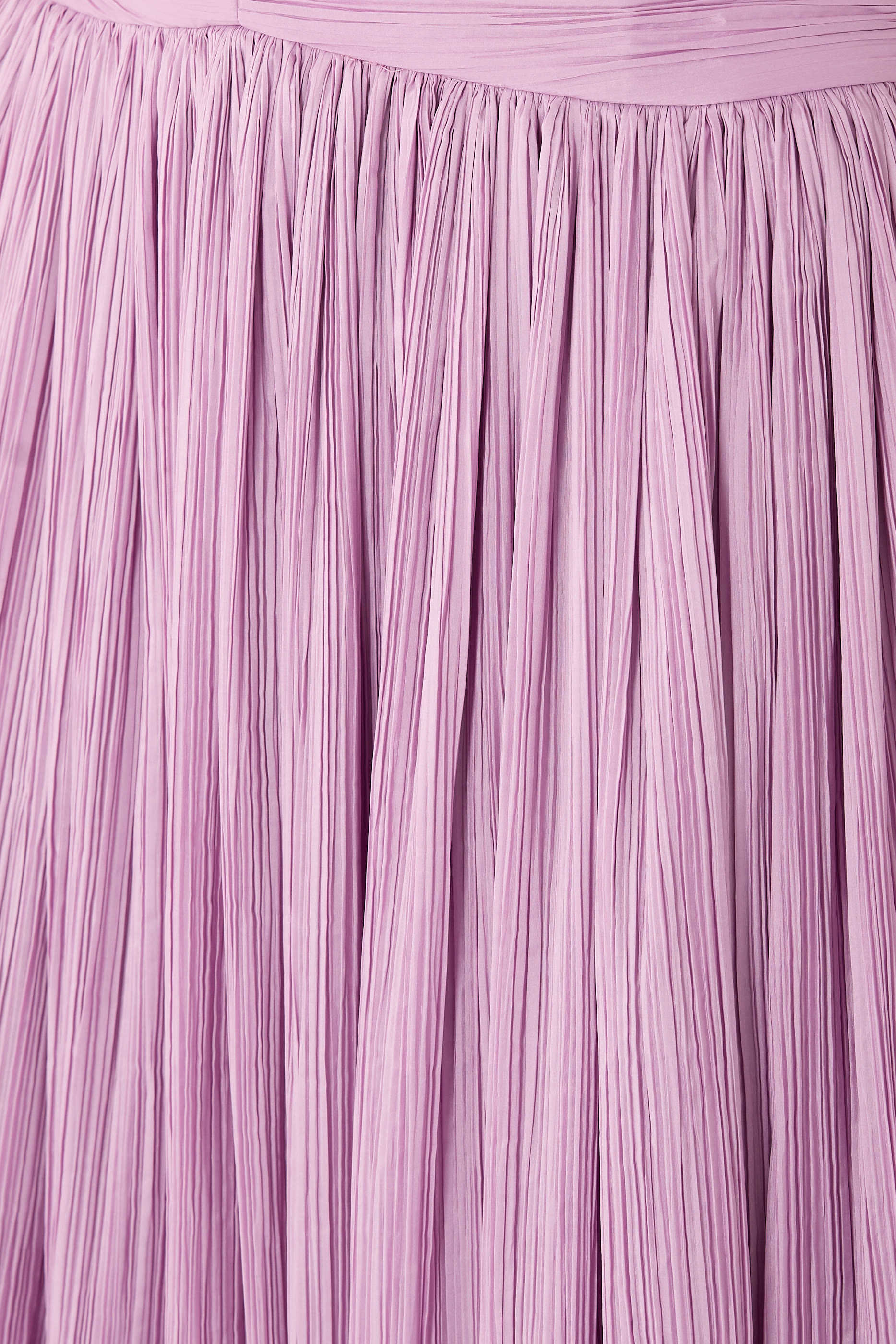 Aubriella Plisse Strapless Gown