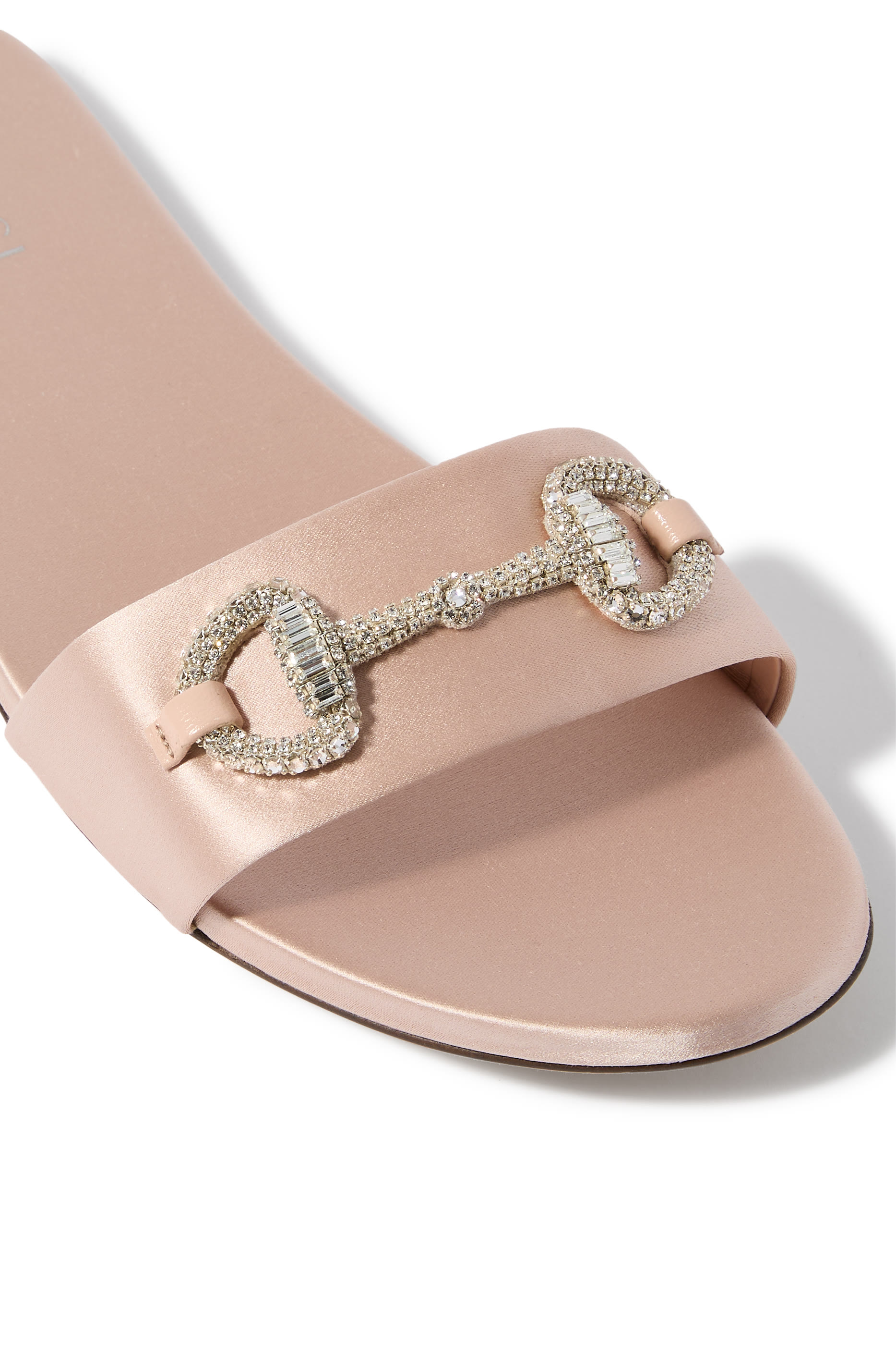 Kim Satin Embroidered Mules