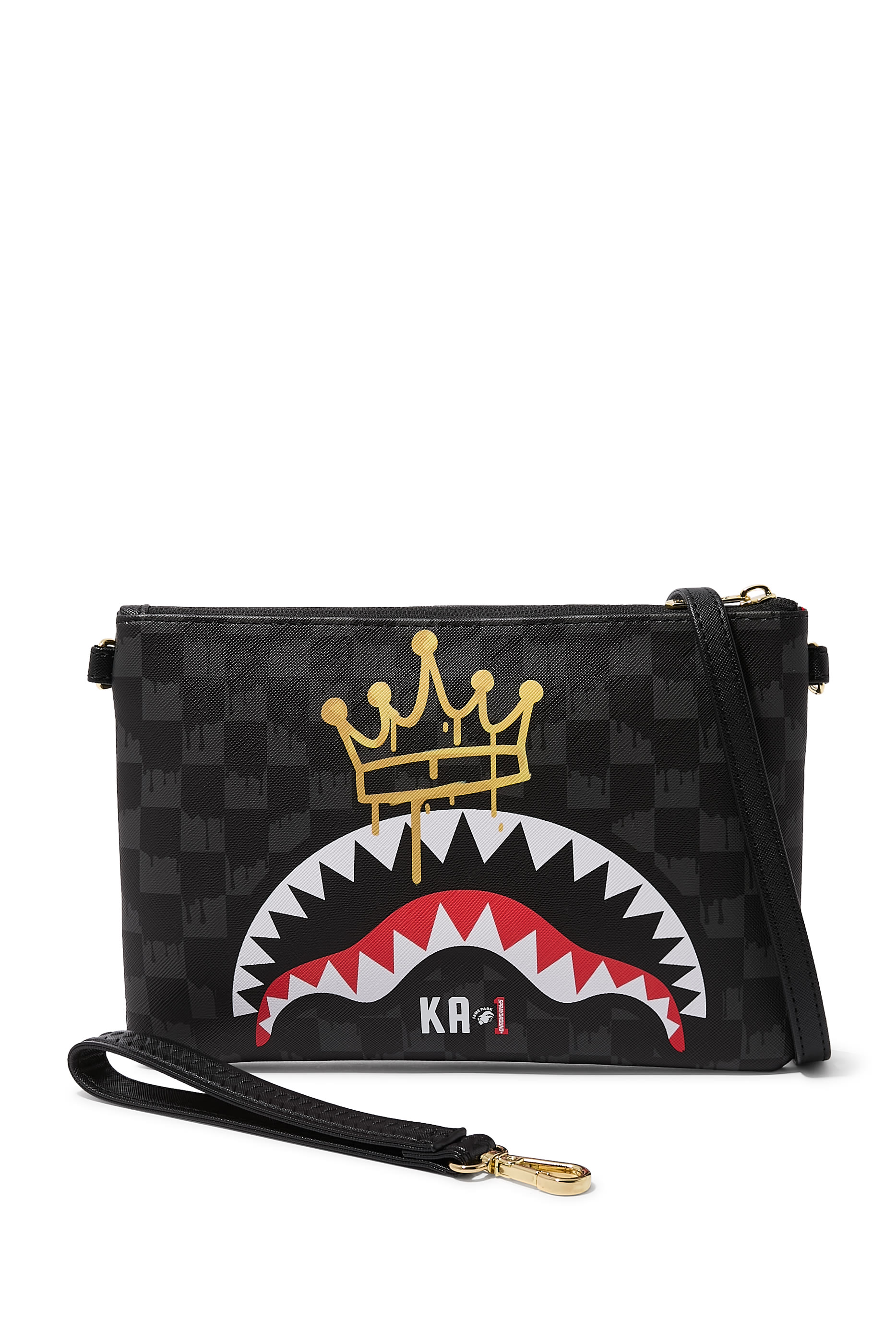 Kids Crown Drip Check x Ka1 Clutch Pouch