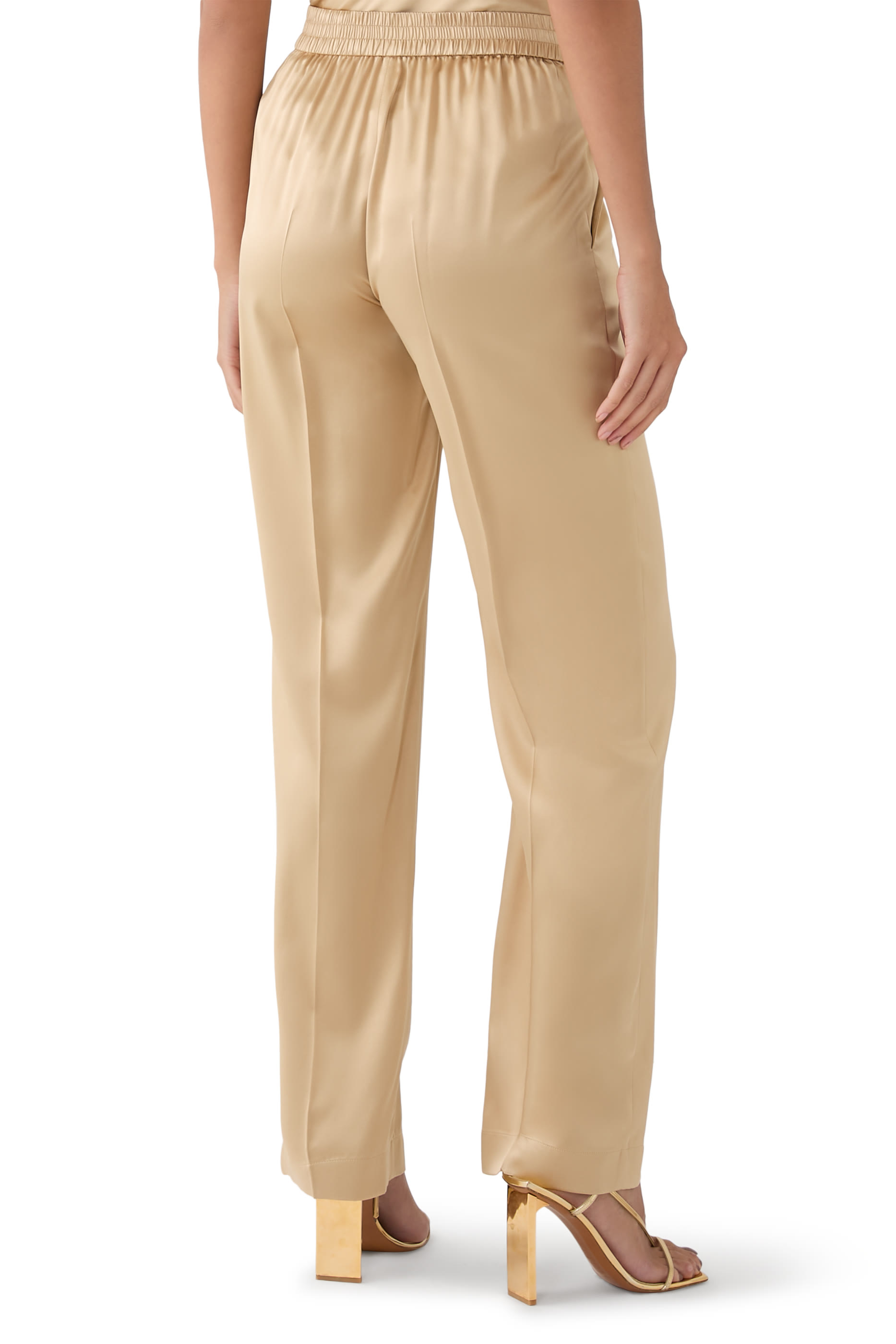 Tova Silk Satin Trousers