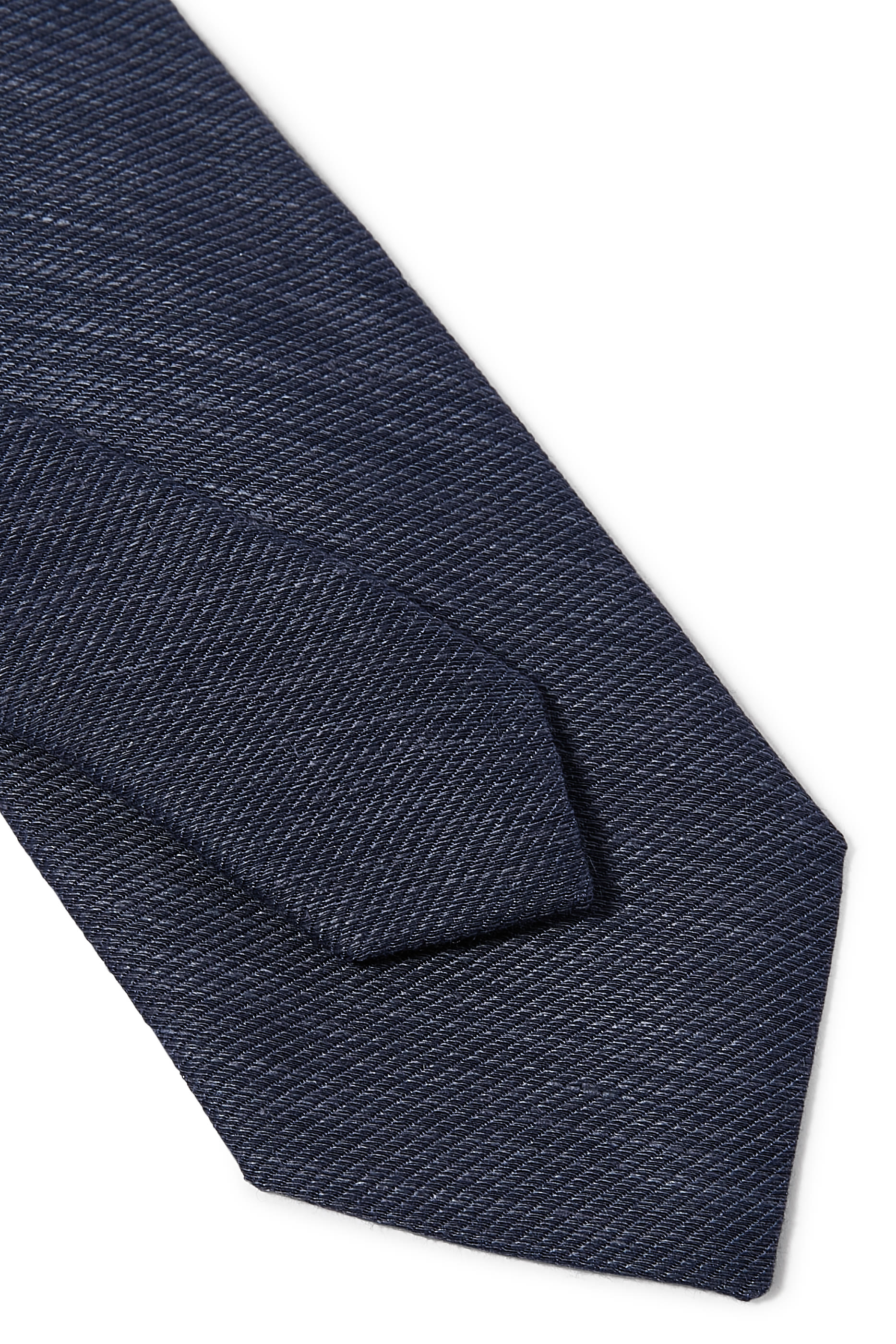 Solid Silk Linen Cotton Tie