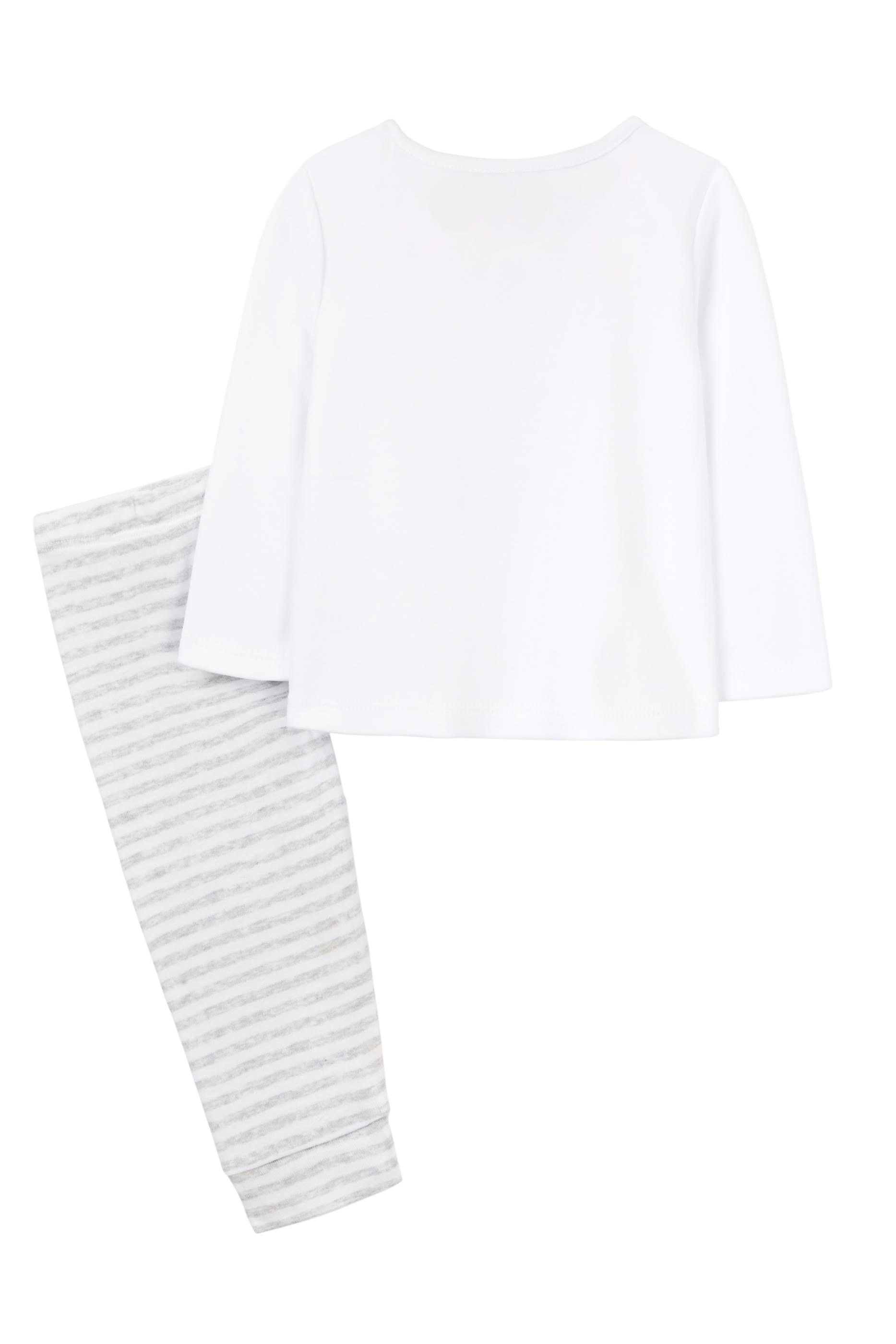 Kids Organic Cotton Party Animals Embroidered Pajamas