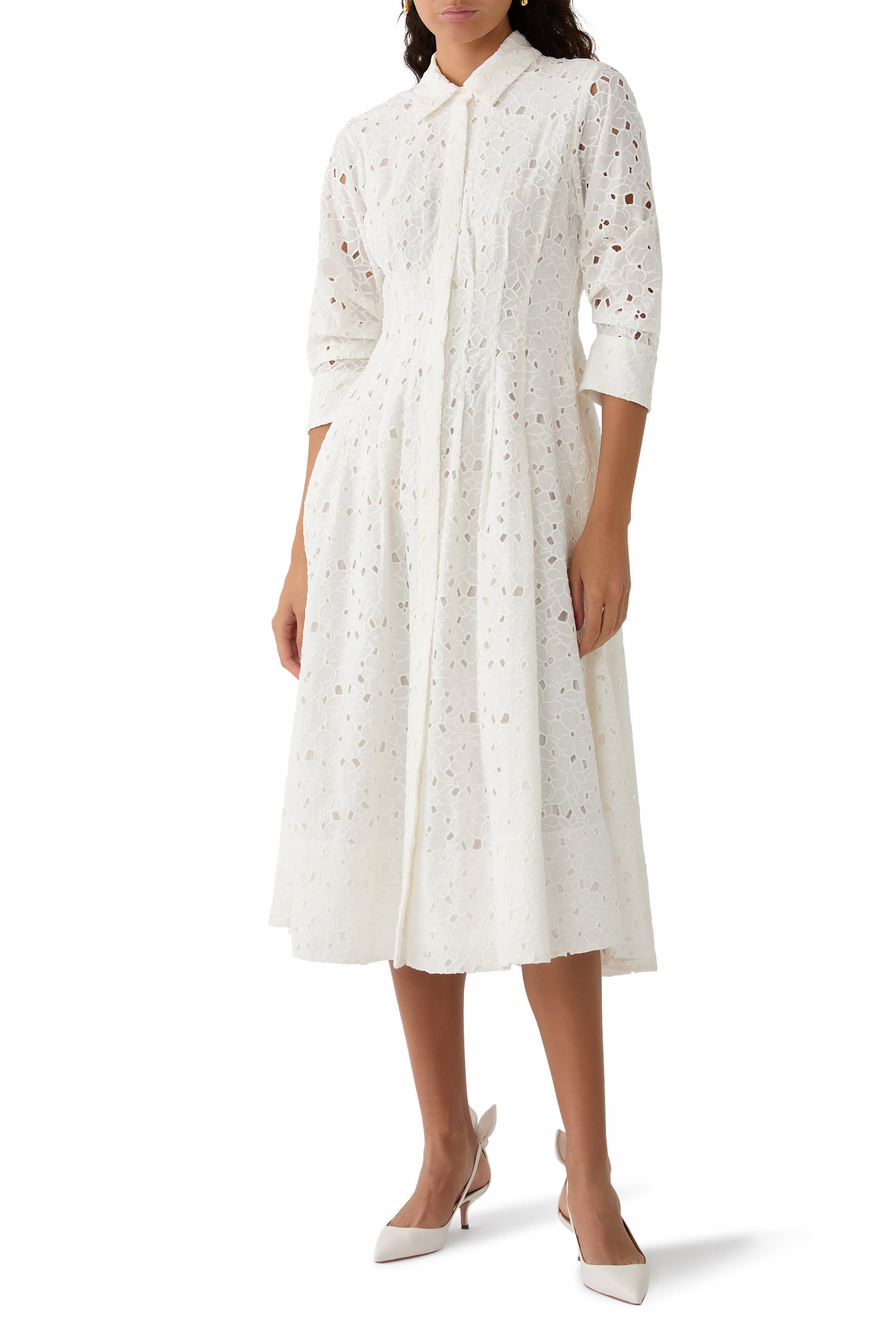 Jazz Embroidered Midi Dress