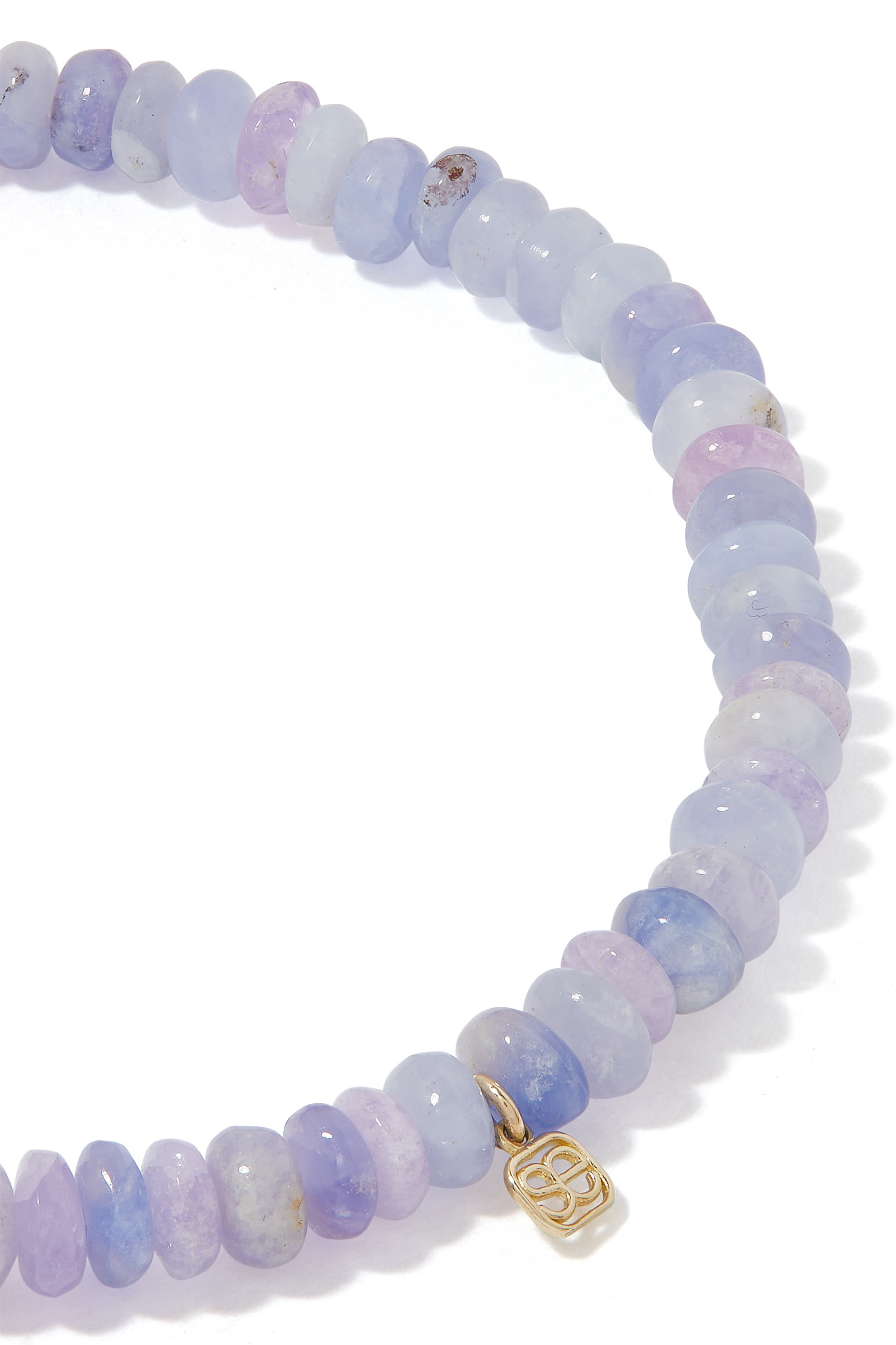 Heart Charm Bracelet, 14k Yellow Gold with Heckmenite & Diamond