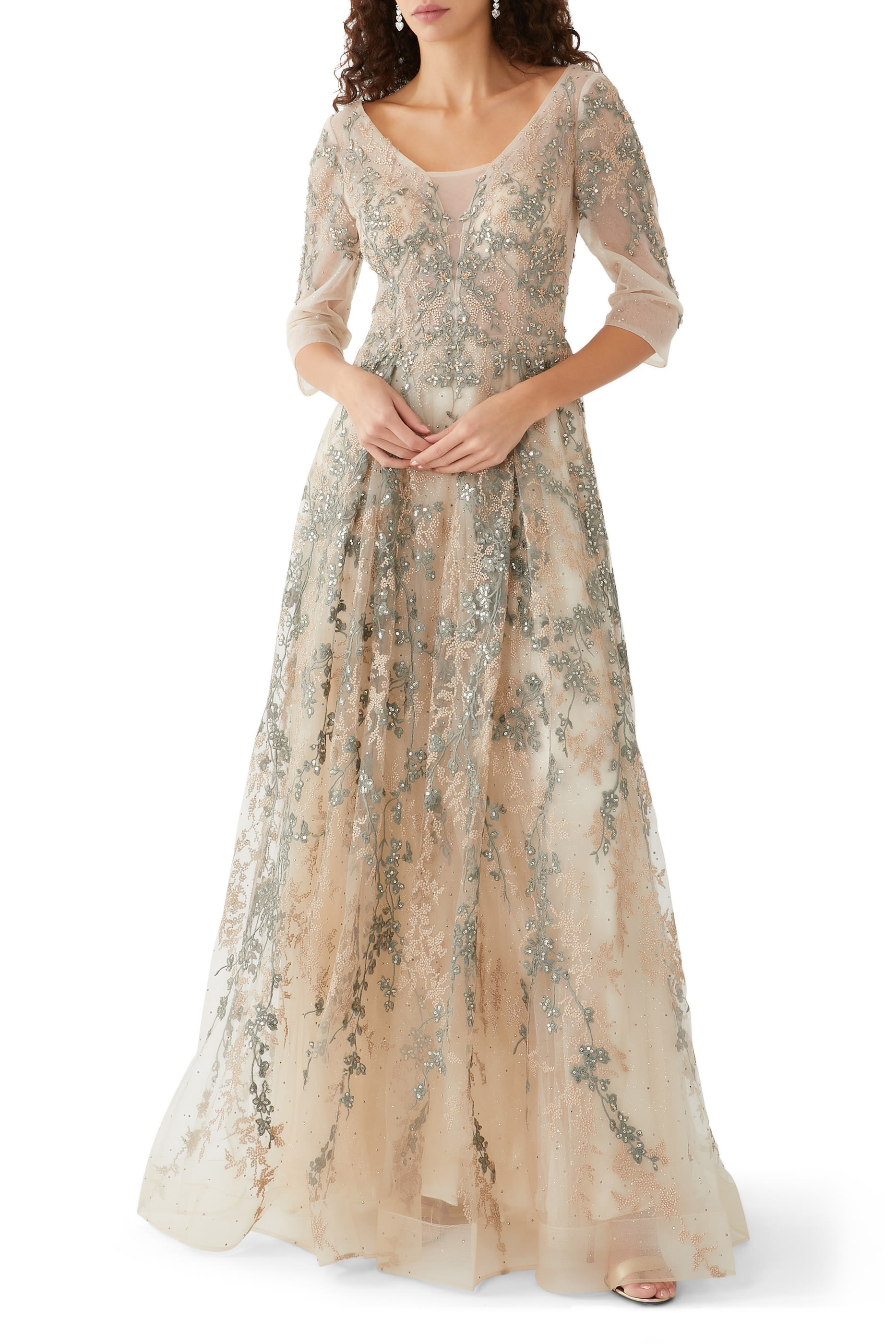 Crystal Embellished Gown