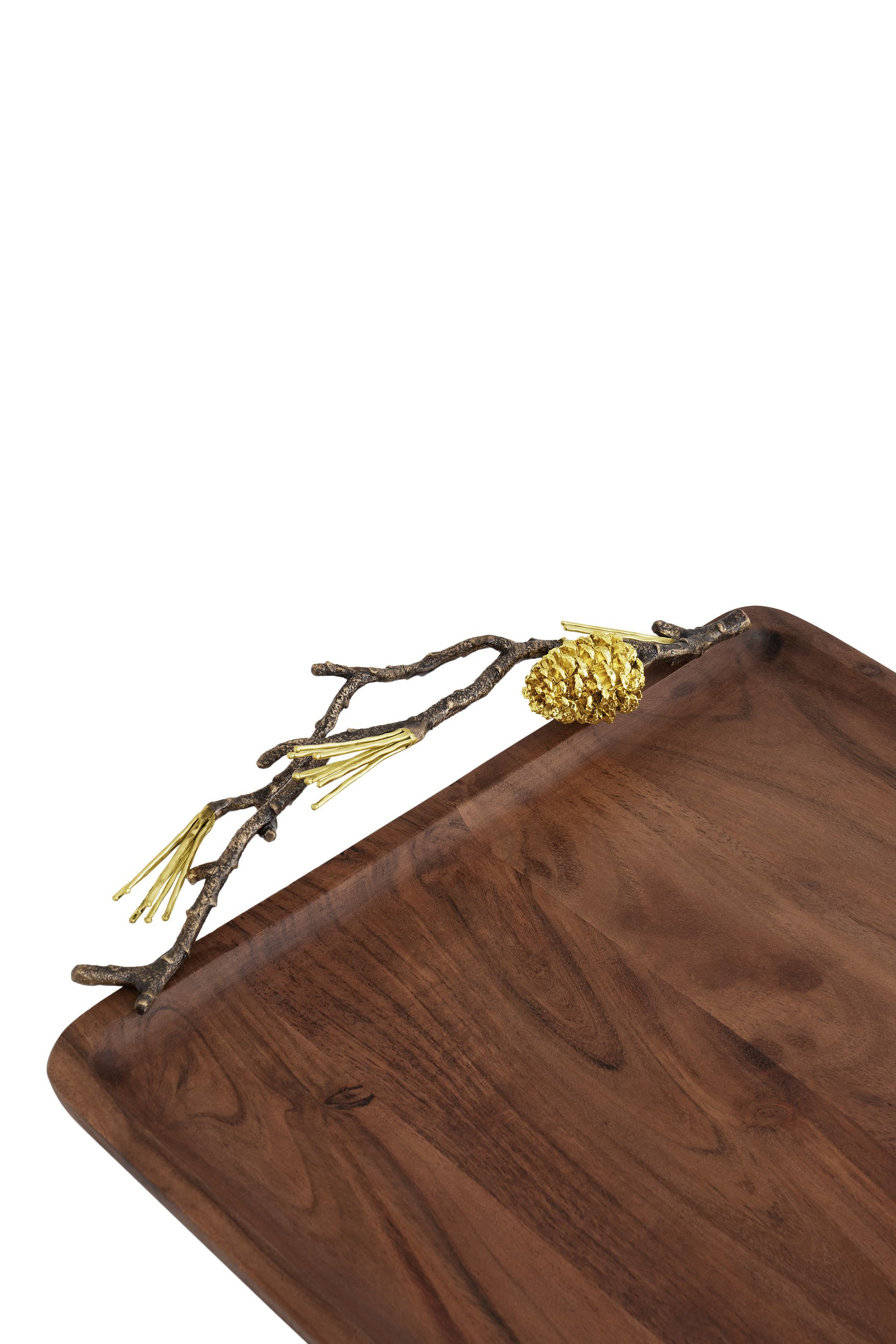 Pine Cone Medium Wood Tray